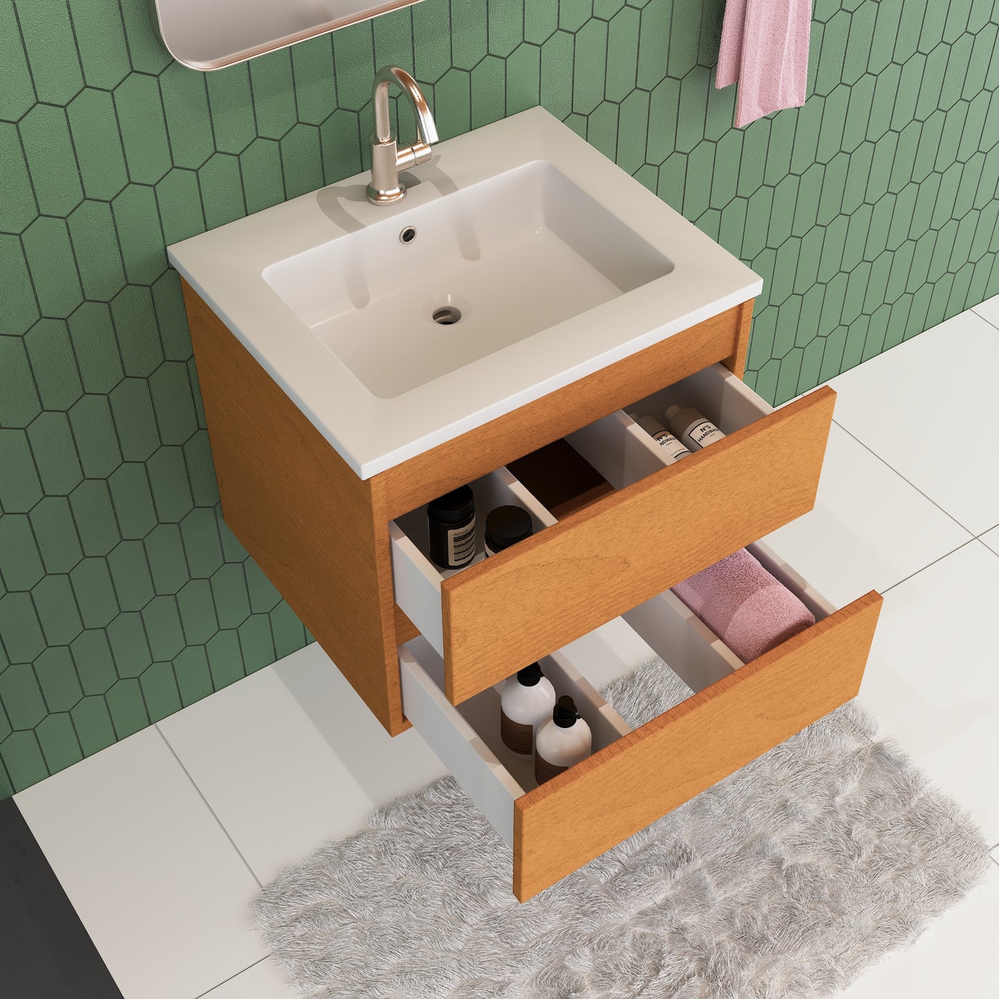 Salt 24" Bathroom Vanity with integrated counter top