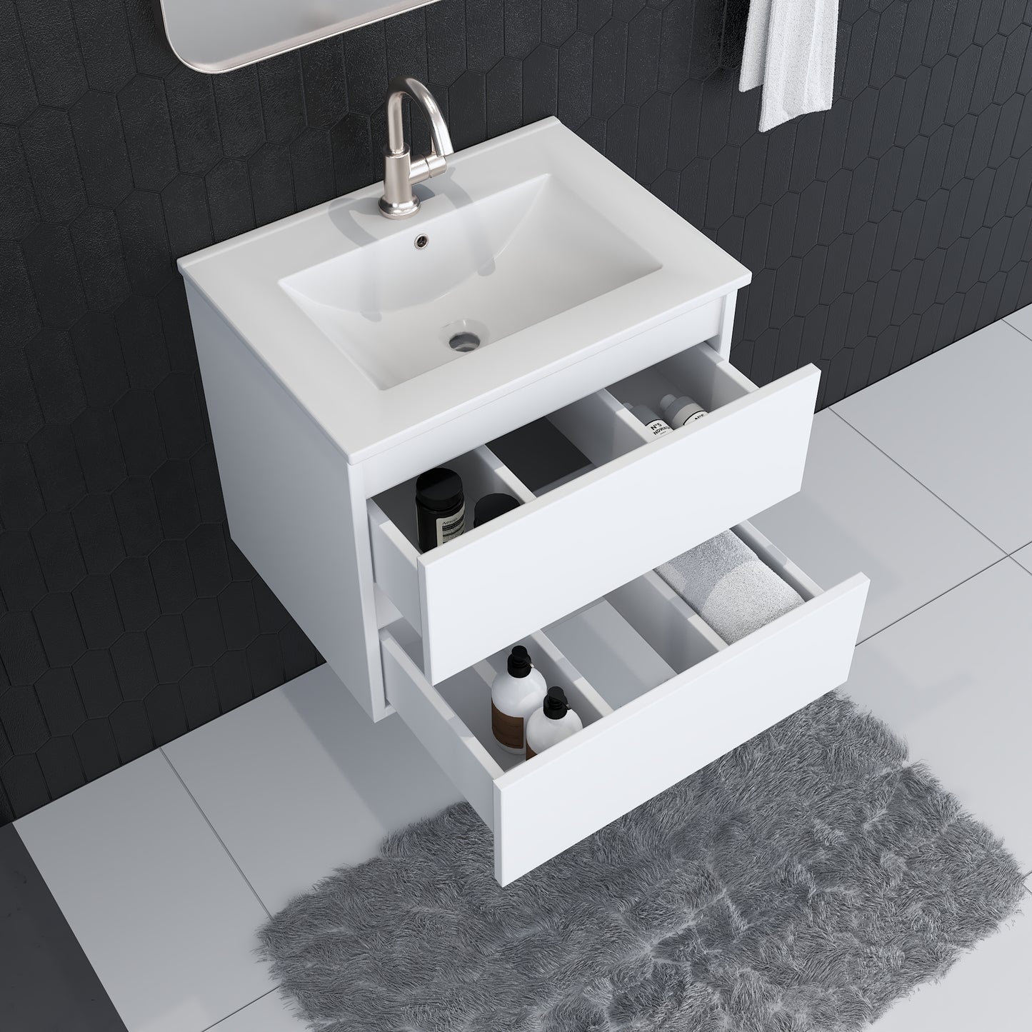 Salt 24" Bathroom Vanity with integrated counter top