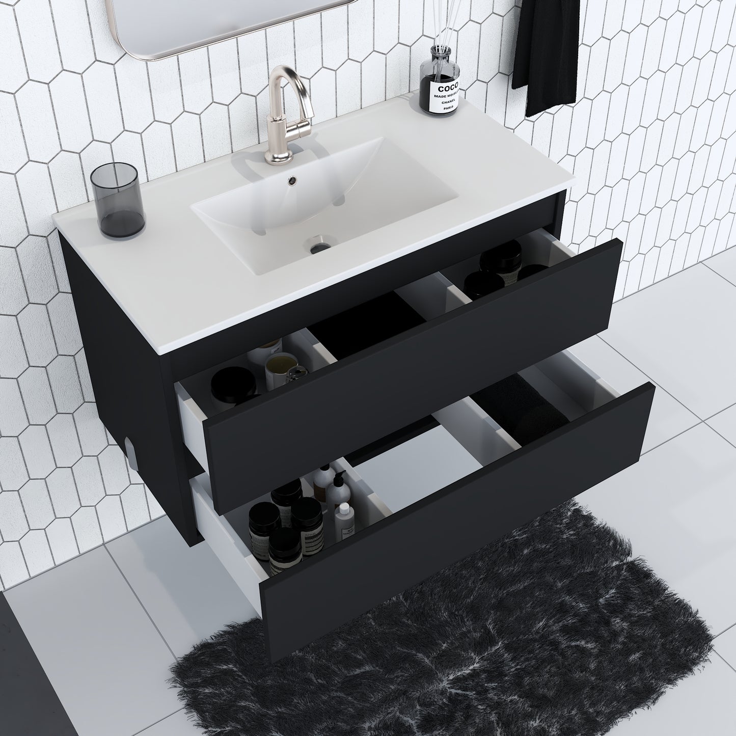 Salt 36" Bathroom Vanity with integrated counter top