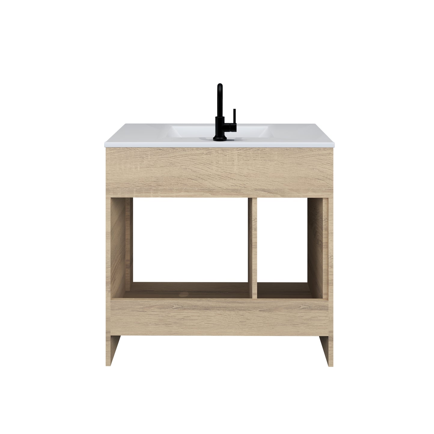 Snow 36" Bathroom Vanity with integrated counter top Left Side Drawers