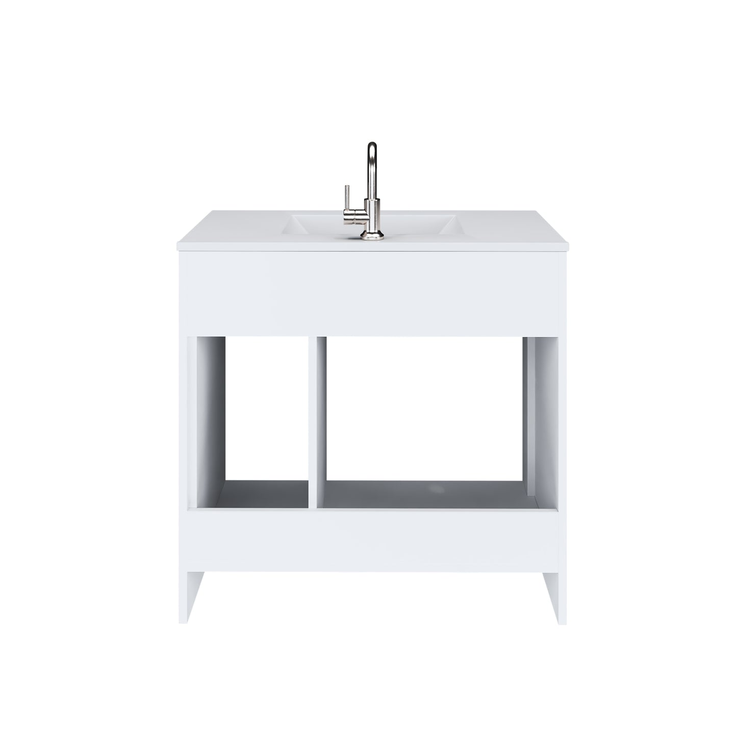 Snow 36" Bathroom Vanity with integrated counter top Right Side Drawers