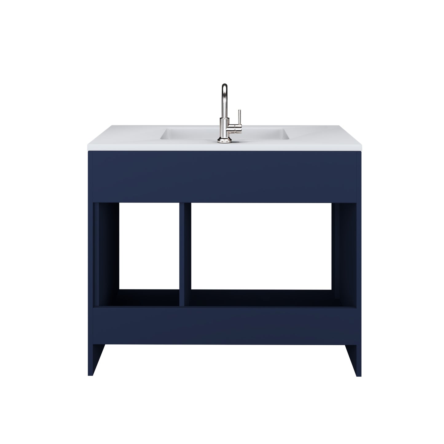 Snow 40" Bathroom Vanity with integrated counter top Right Side Drawers