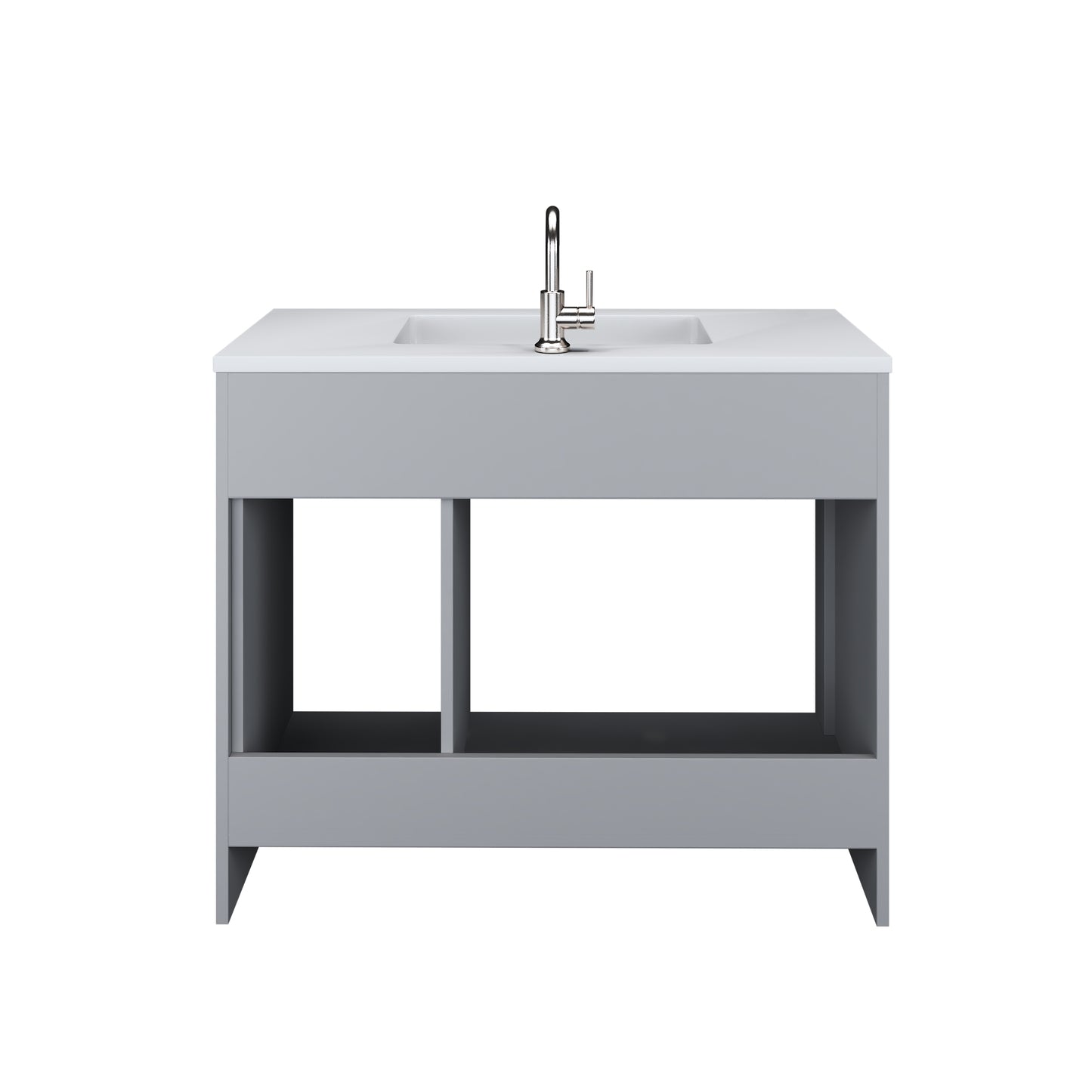 Snow 40" Bathroom Vanity with integrated counter top Right Side Drawers