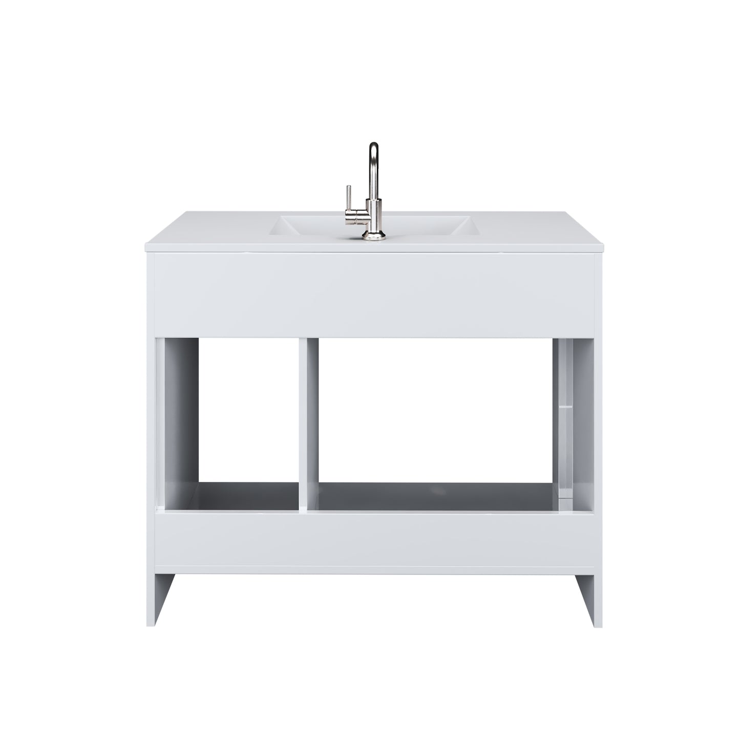 Snow 40" Bathroom Vanity with integrated counter top Right Side Drawers