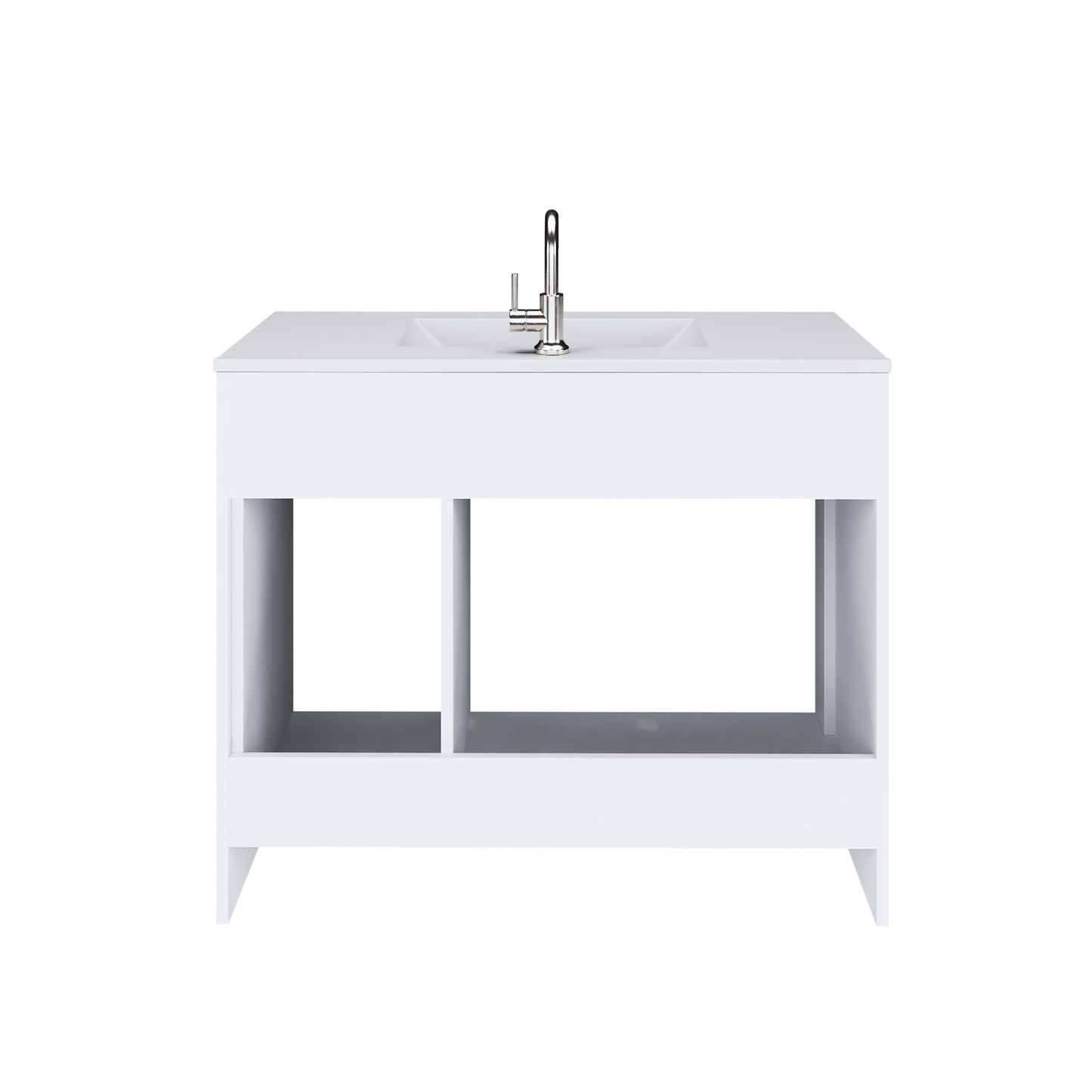 Snow 40" Bathroom Vanity with integrated counter top Right Side Drawers