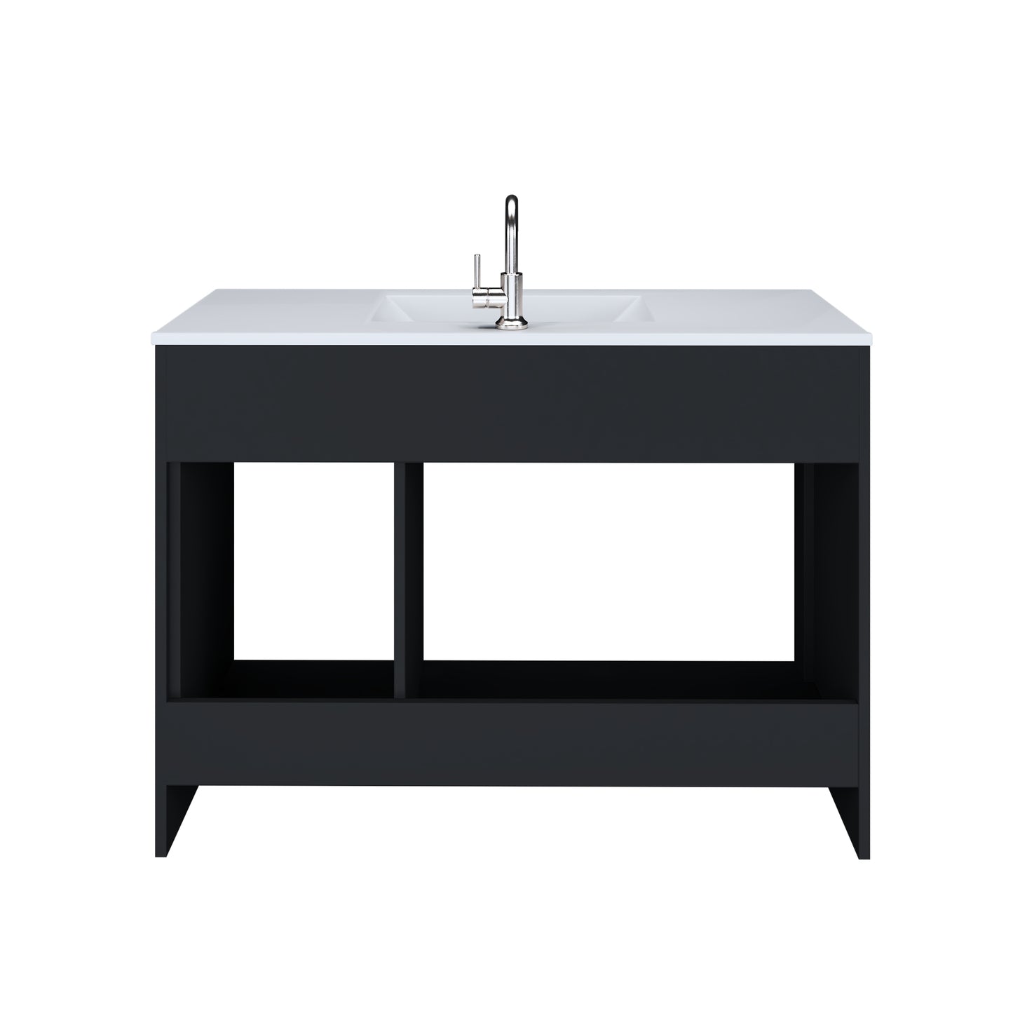 Snow 40" Bathroom Vanity with integrated counter top Right Side Drawers