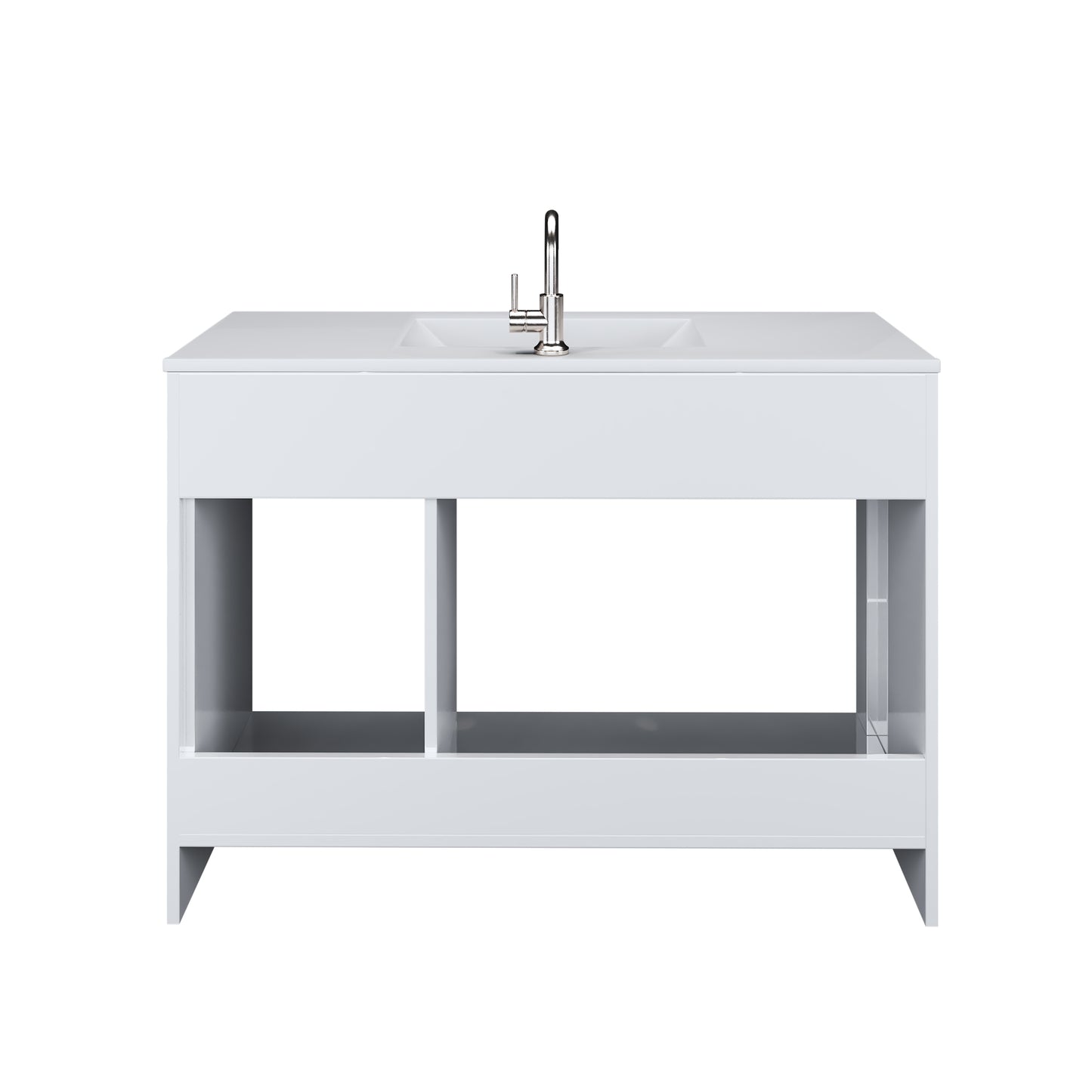 Snow 48" Bathroom Vanity with integrated counter top Right Side Drawers