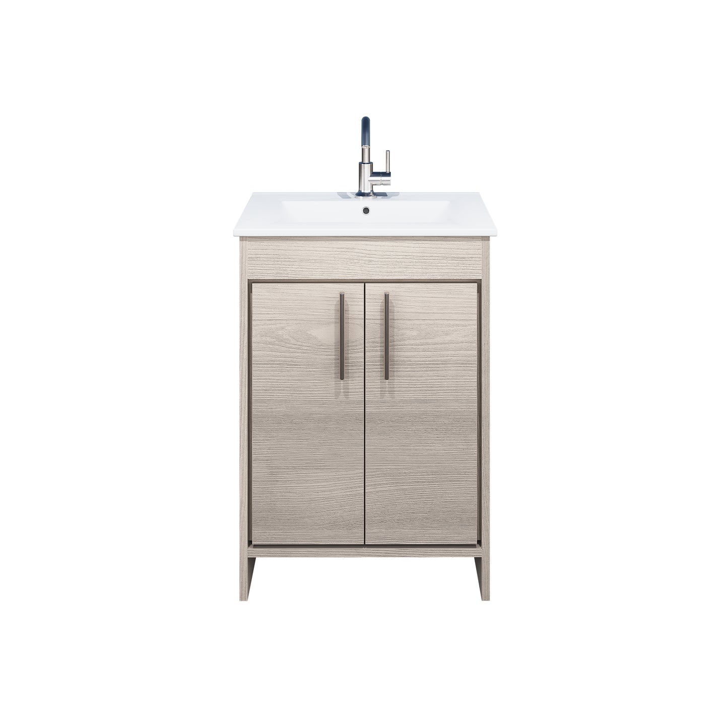 Villa 24" Bathroom Vanity with Ceramic integrated counter top