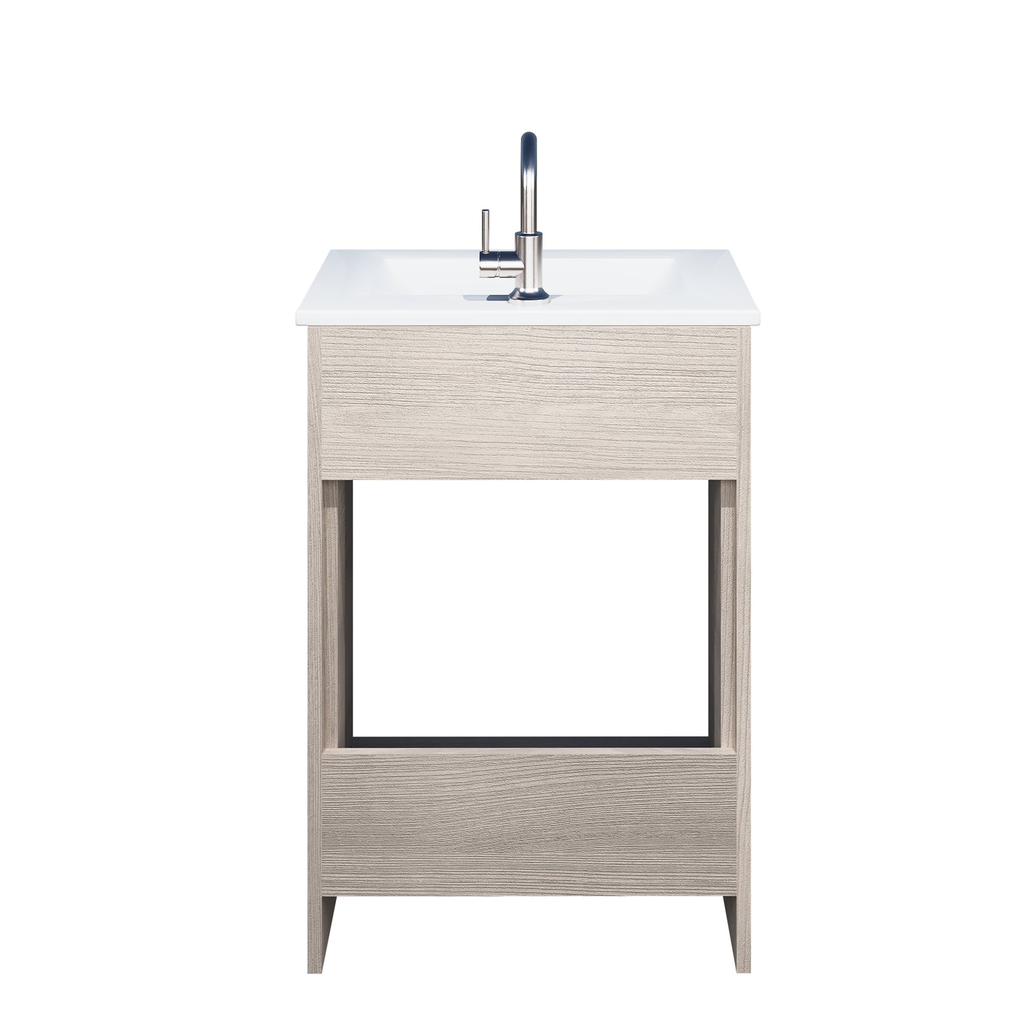 Villa 24" Bathroom Vanity with Ceramic integrated counter top