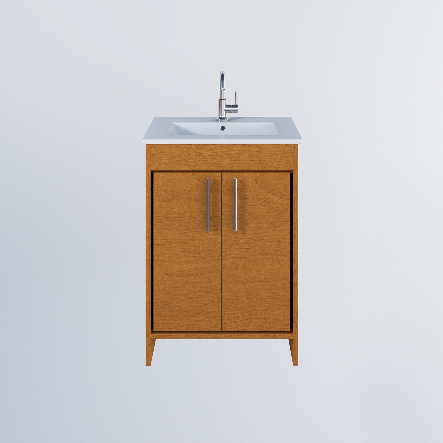 Villa 24" Bathroom Vanity with Ceramic integrated counter top