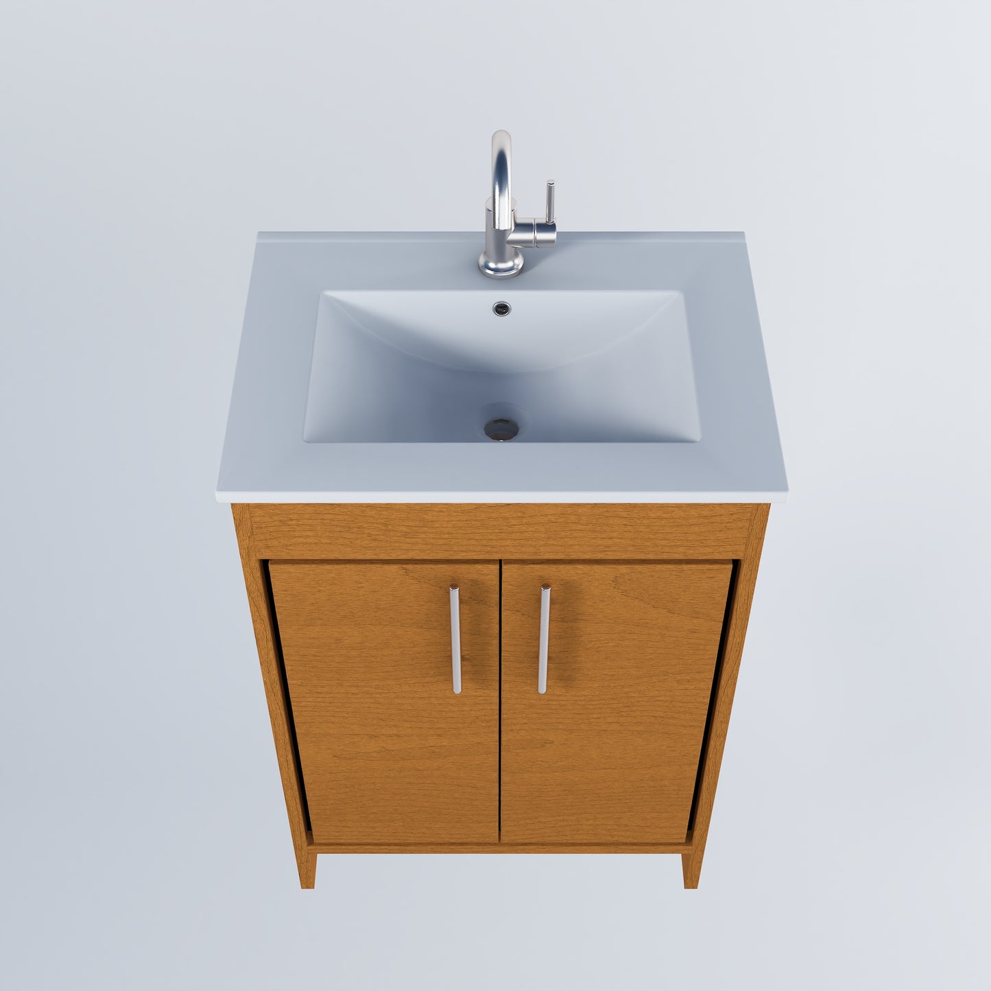 Villa 24" Bathroom Vanity with Ceramic integrated counter top