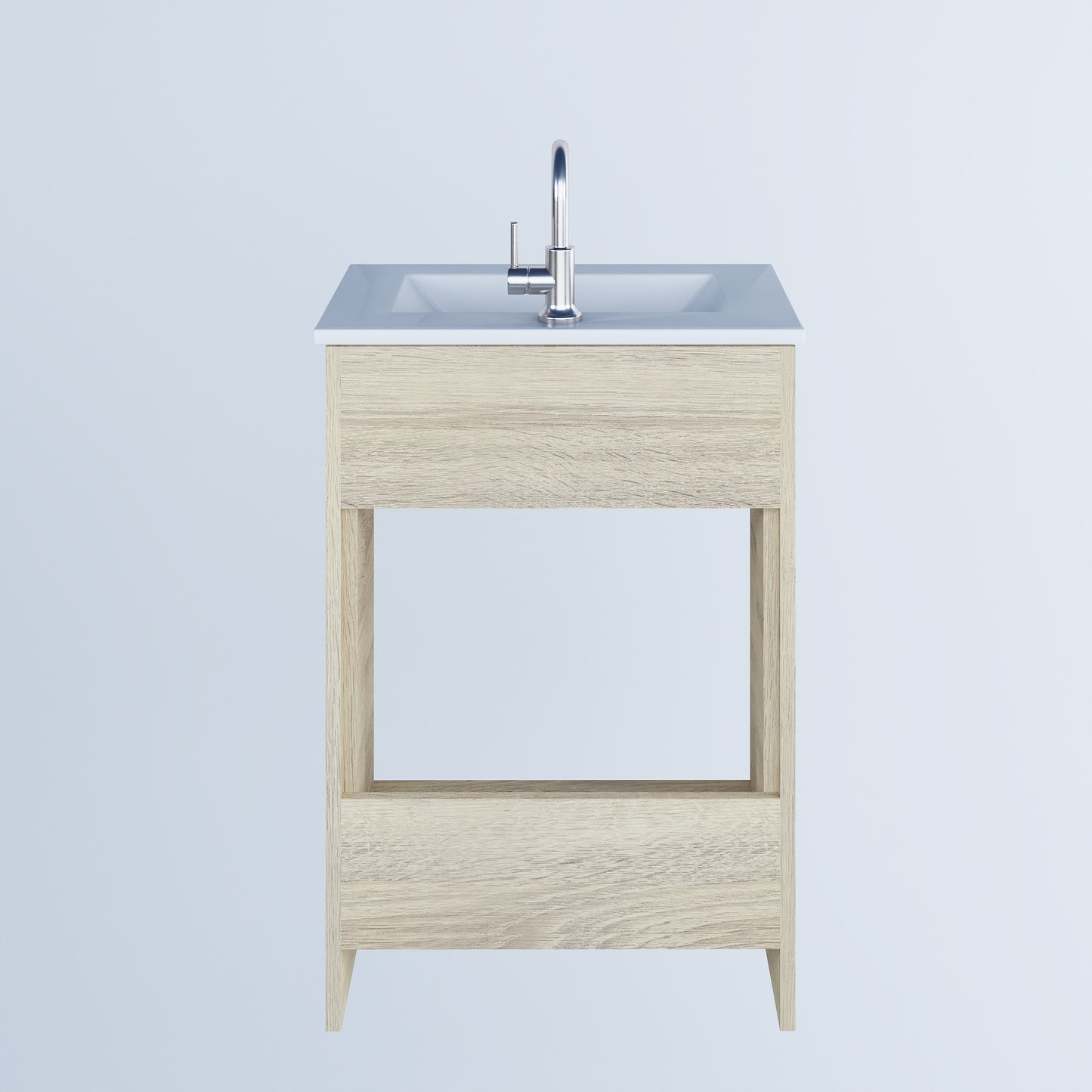 Villa 24" Bathroom Vanity with Ceramic integrated counter top