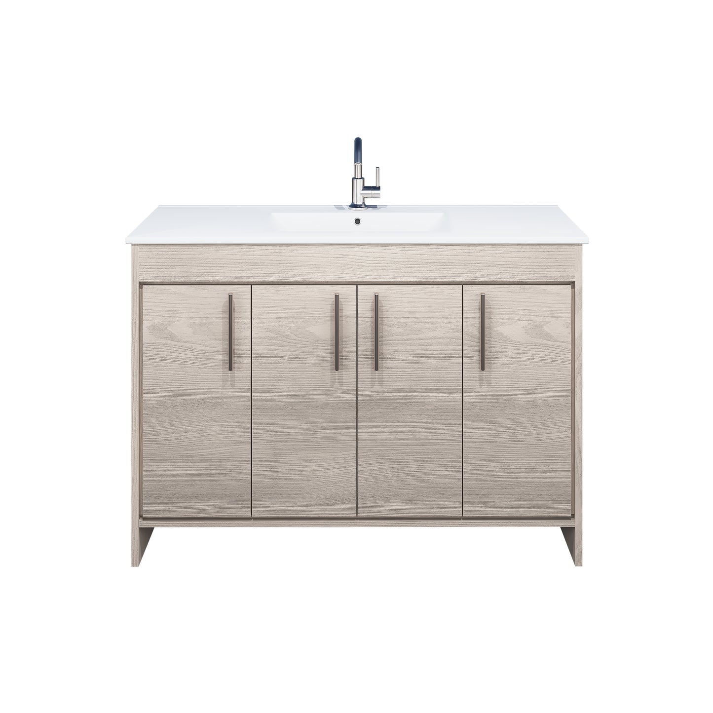 Villa 48" Bathroom Vanity with Ceramic integrated counter top