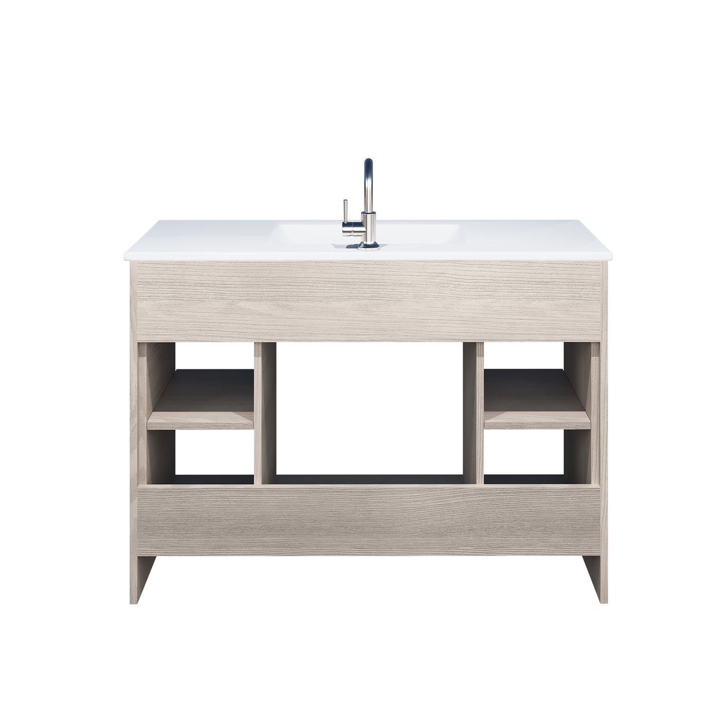 Villa 48" Bathroom Vanity with Ceramic integrated counter top