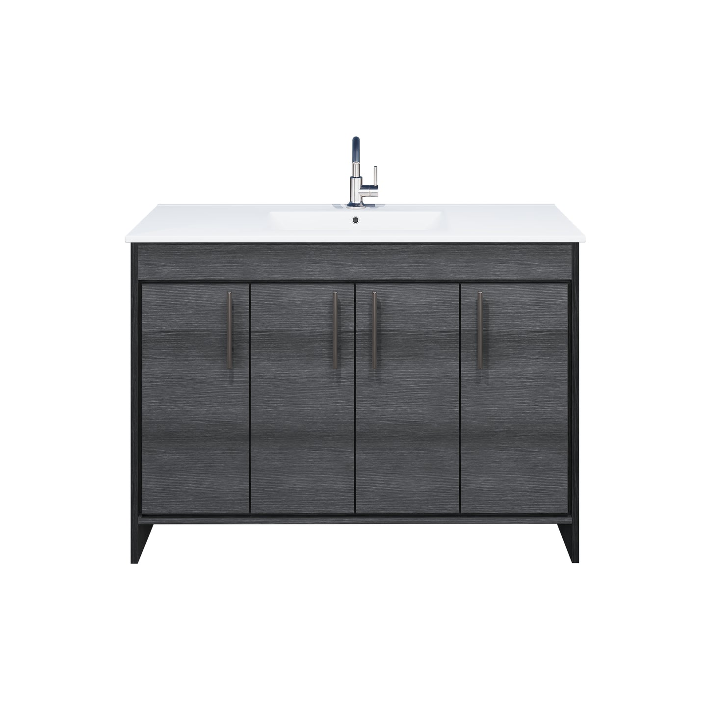 Villa 48" Bathroom Vanity with Ceramic integrated counter top