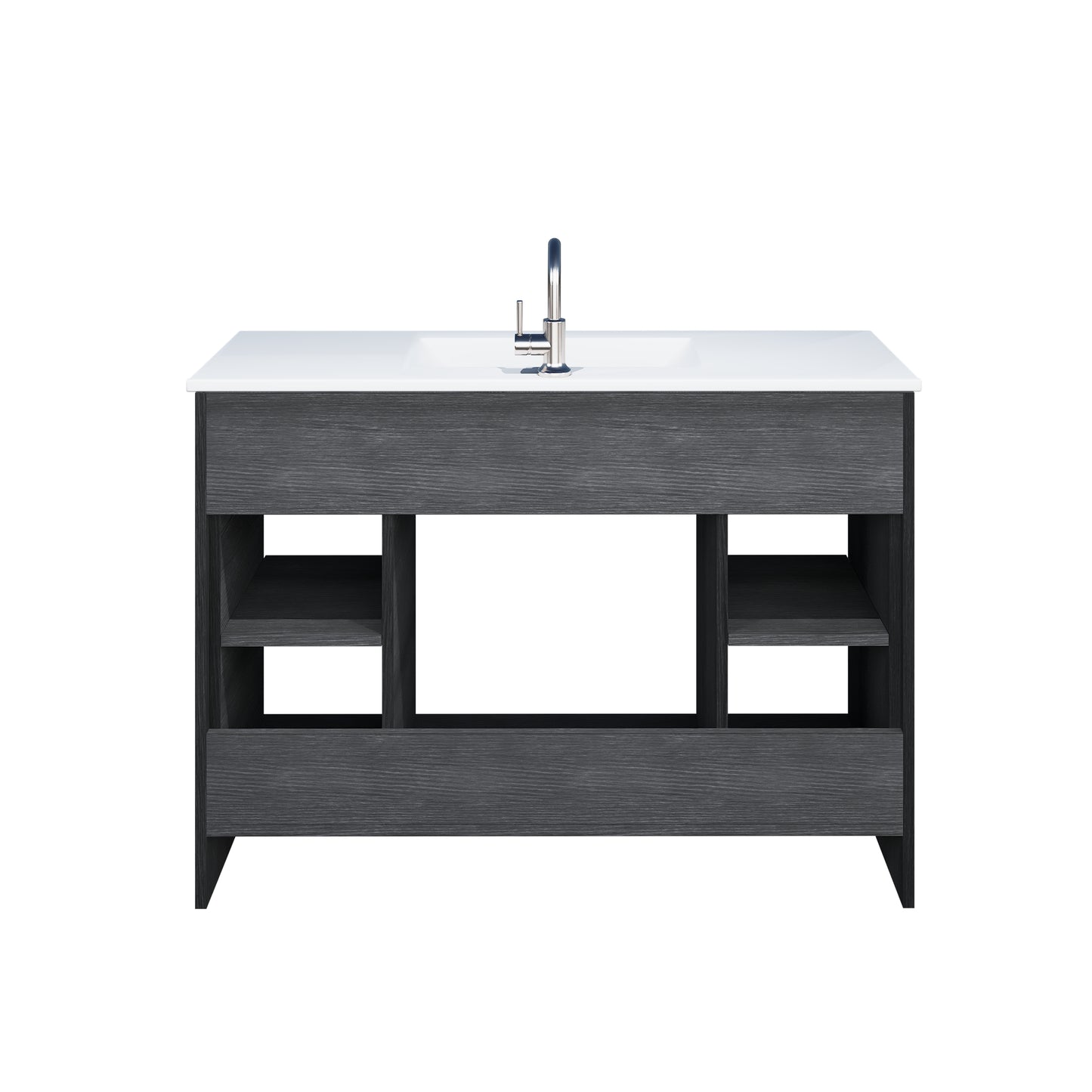 Villa 48" Bathroom Vanity with Ceramic integrated counter top