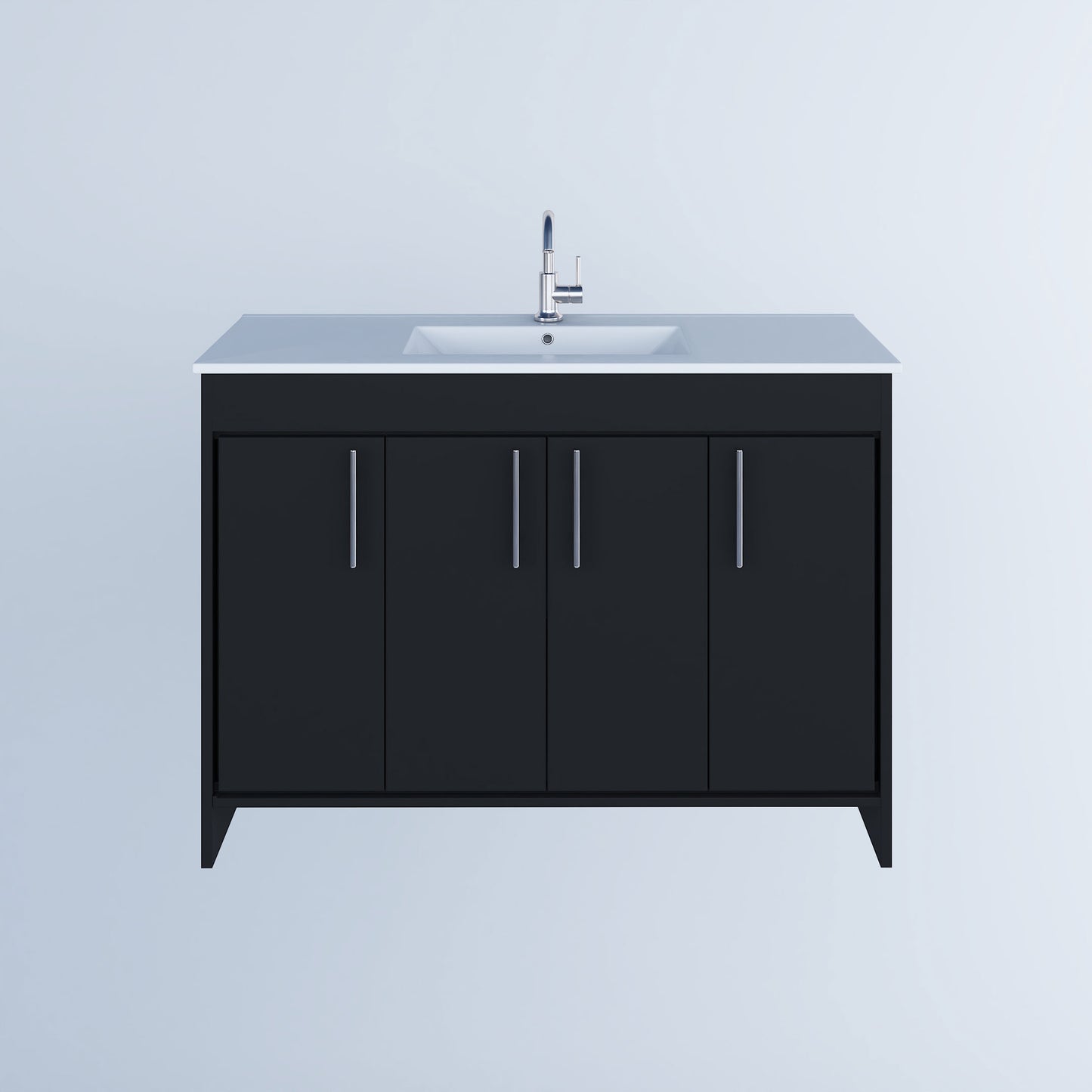 Villa 48" Bathroom Vanity with Ceramic integrated counter top