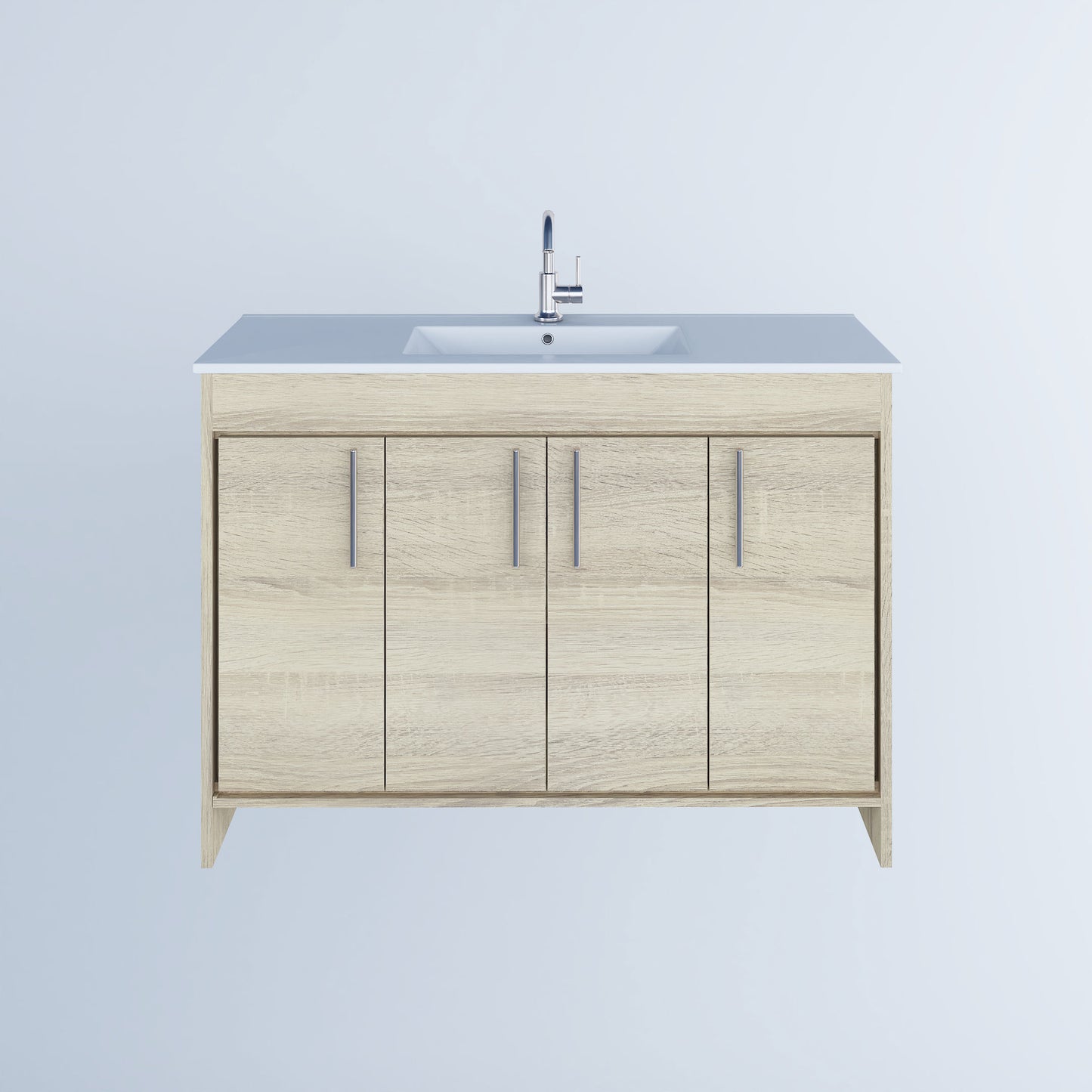 Villa 48" Bathroom Vanity with Ceramic integrated counter top