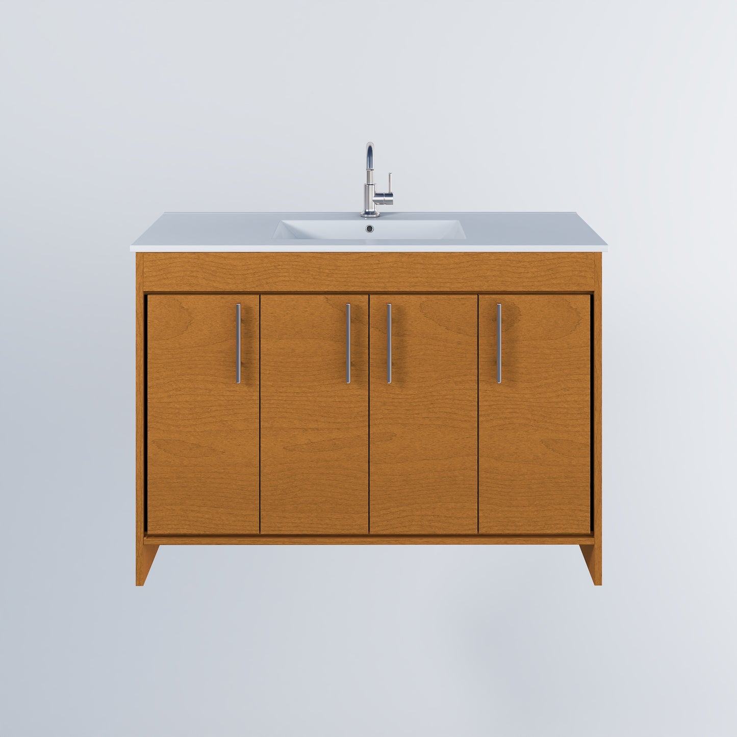 Villa 48" Bathroom Vanity with Ceramic integrated counter top