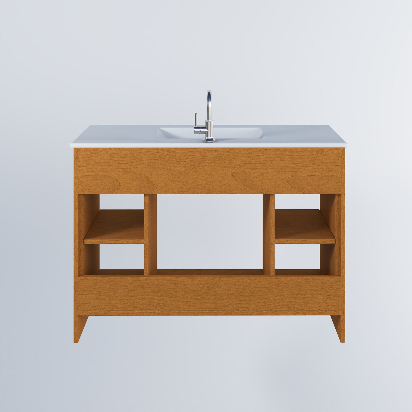 Villa 48" Bathroom Vanity with Ceramic integrated counter top