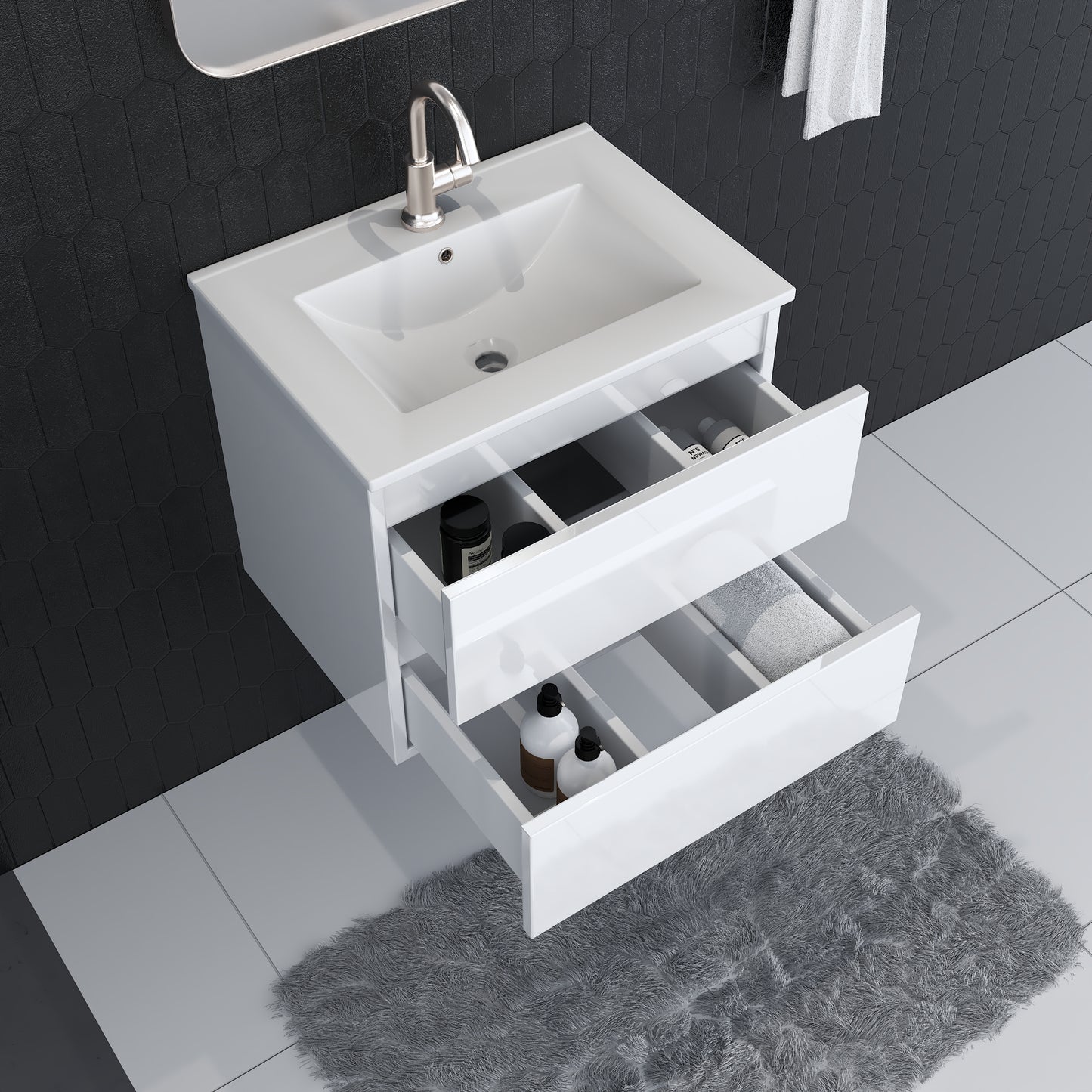 Salt 24" Bathroom Vanity with integrated counter top