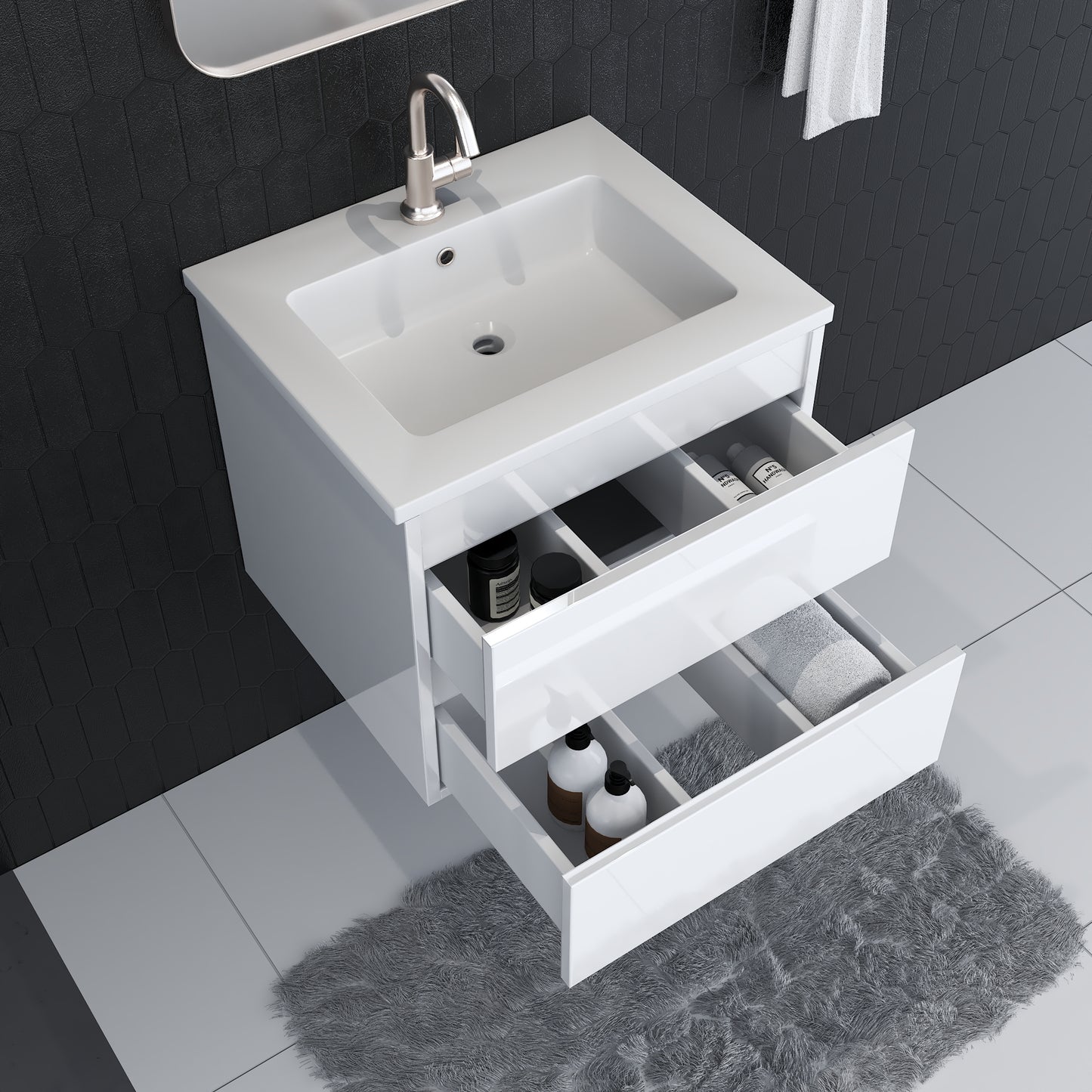 Salt 24" Bathroom Vanity with integrated counter top