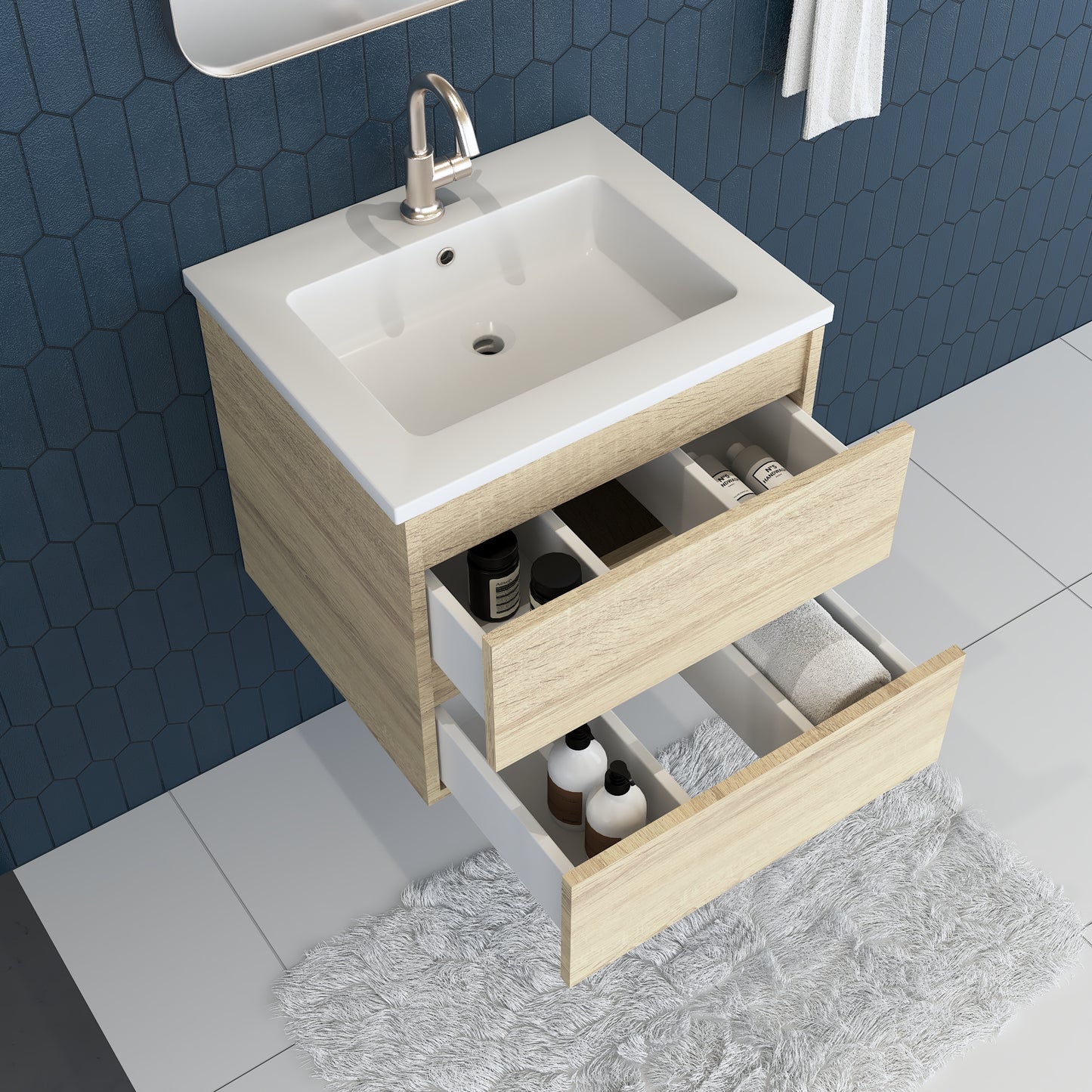 Salt 24" Bathroom Vanity with integrated counter top