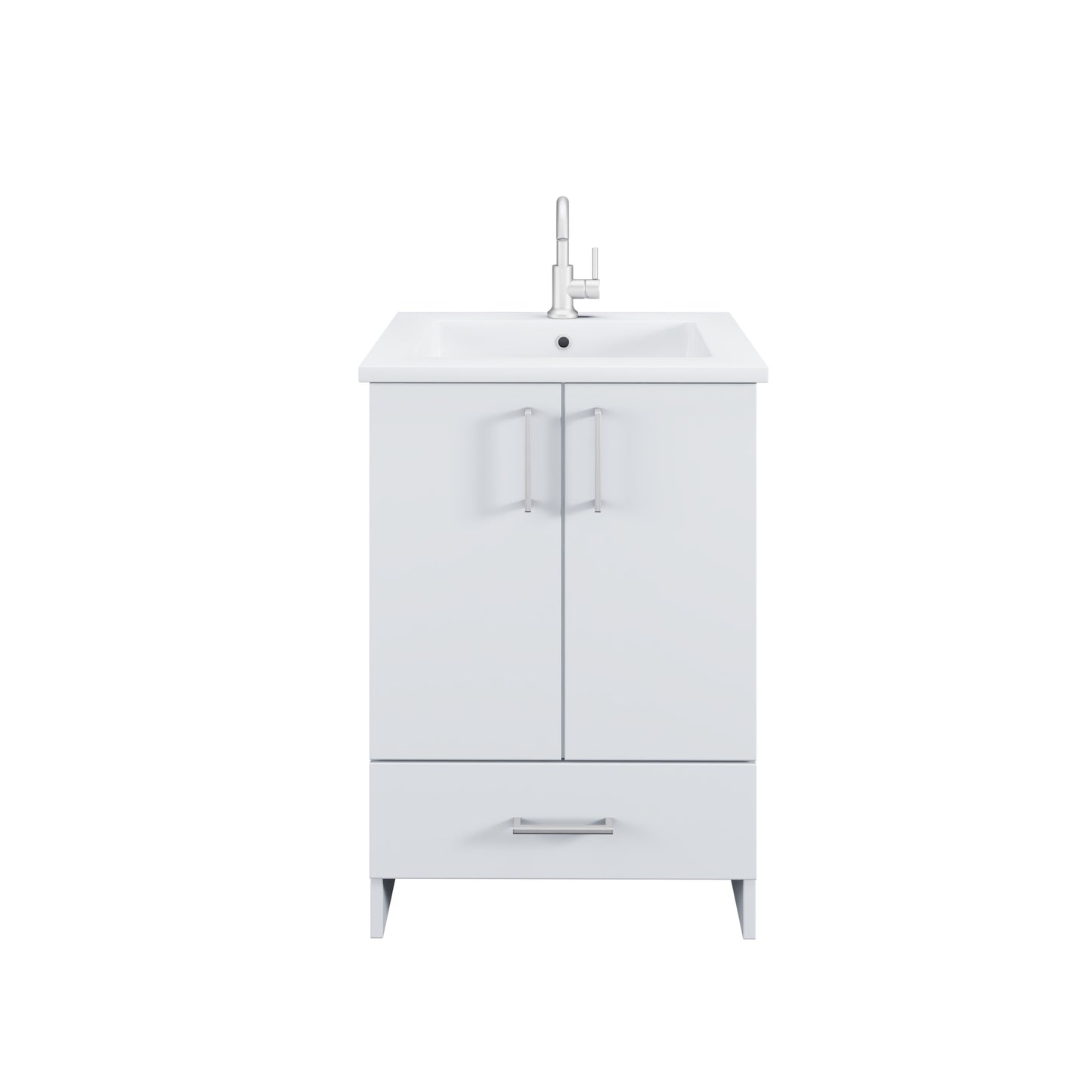 Zuma 24" Bathroom Vanity with integrated counter top