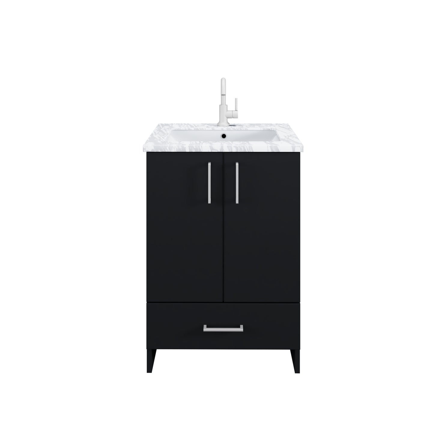 Zuma 24" Bathroom Vanity with integrated counter top