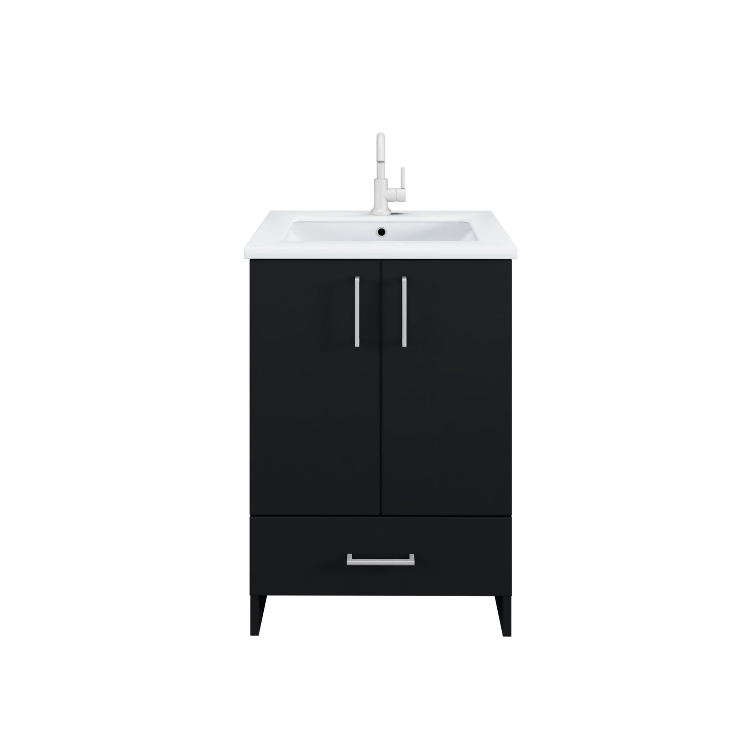 Zuma 24" Bathroom Vanity with integrated counter top