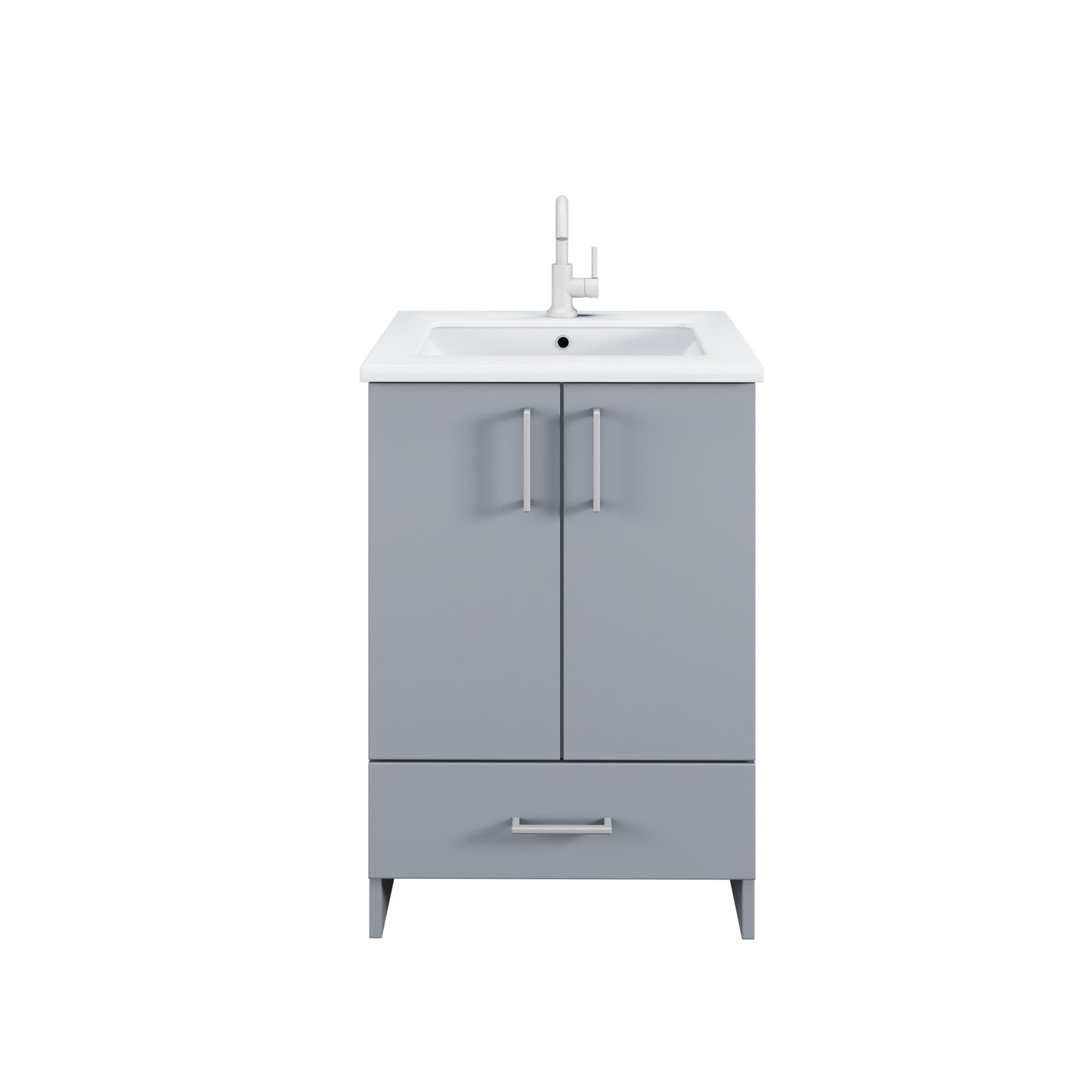Zuma 24" Bathroom Vanity with integrated counter top