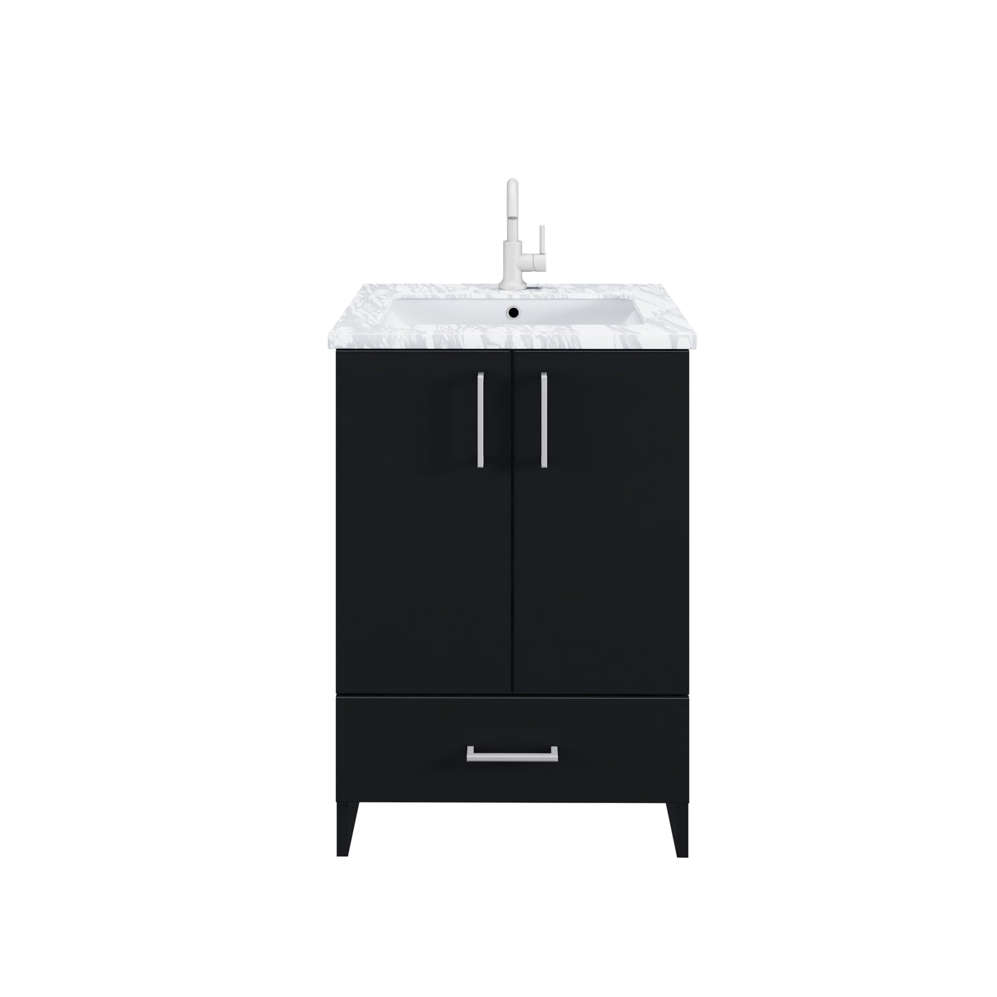 Zuma 24" Bathroom Vanity with integrated counter top