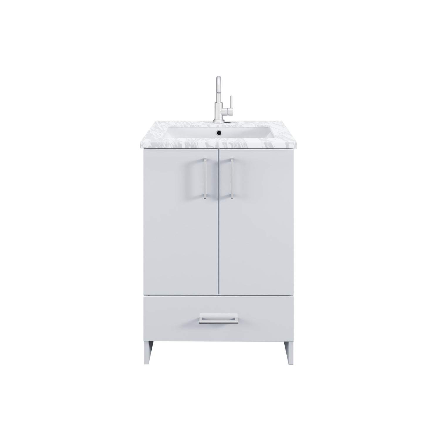 Zuma 24" Bathroom Vanity with integrated counter top