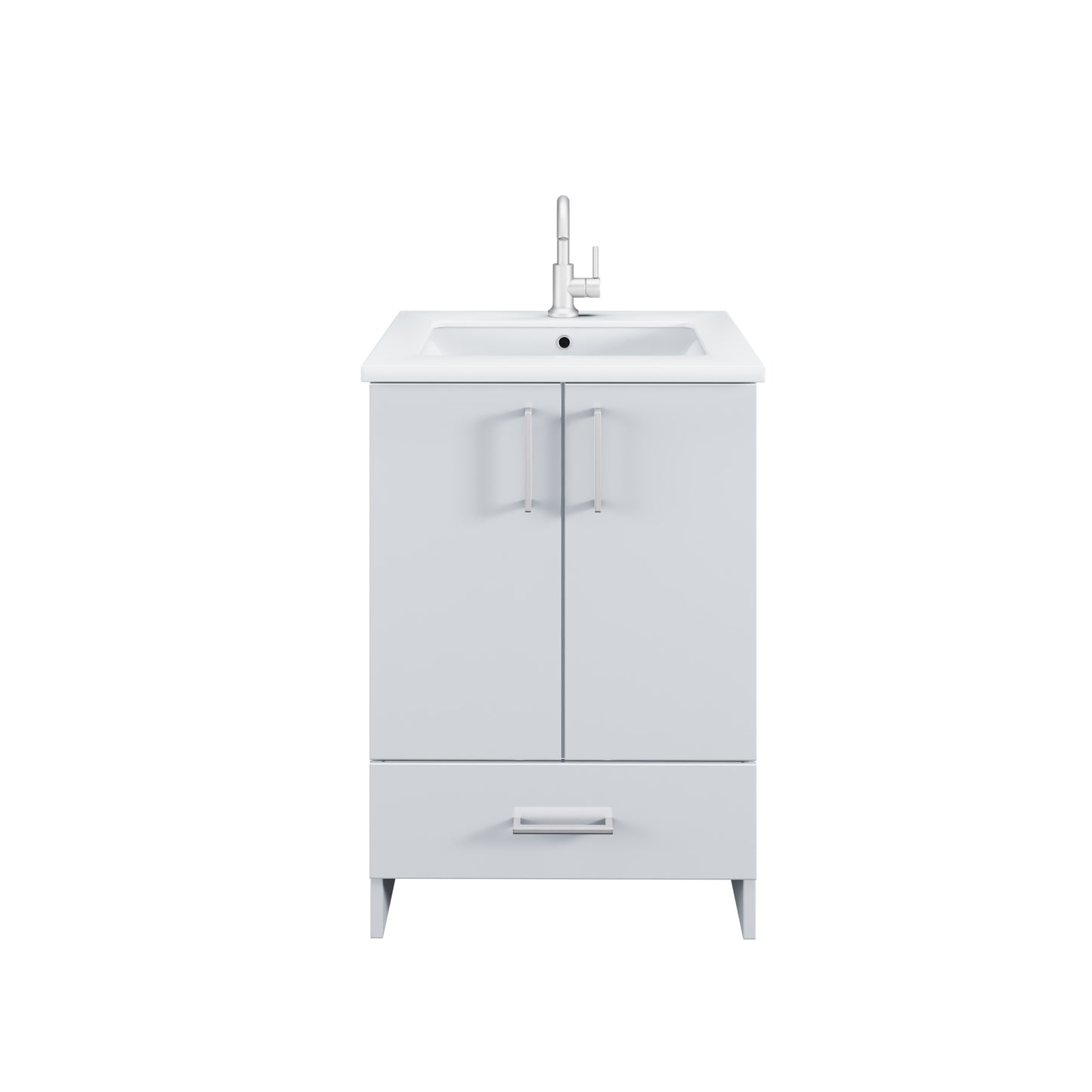 Zuma 24" Bathroom Vanity with integrated counter top