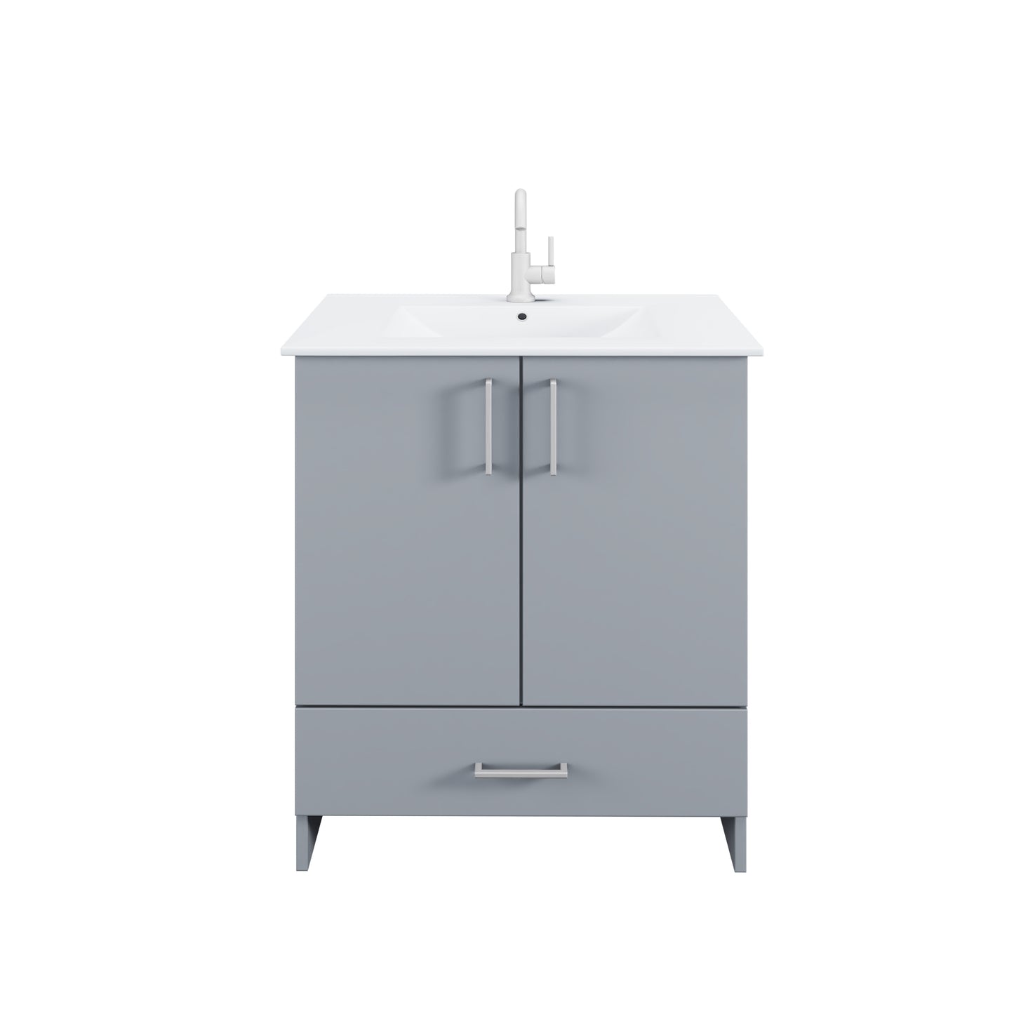 Zuma 30" Bathroom Vanity with integrated counter top