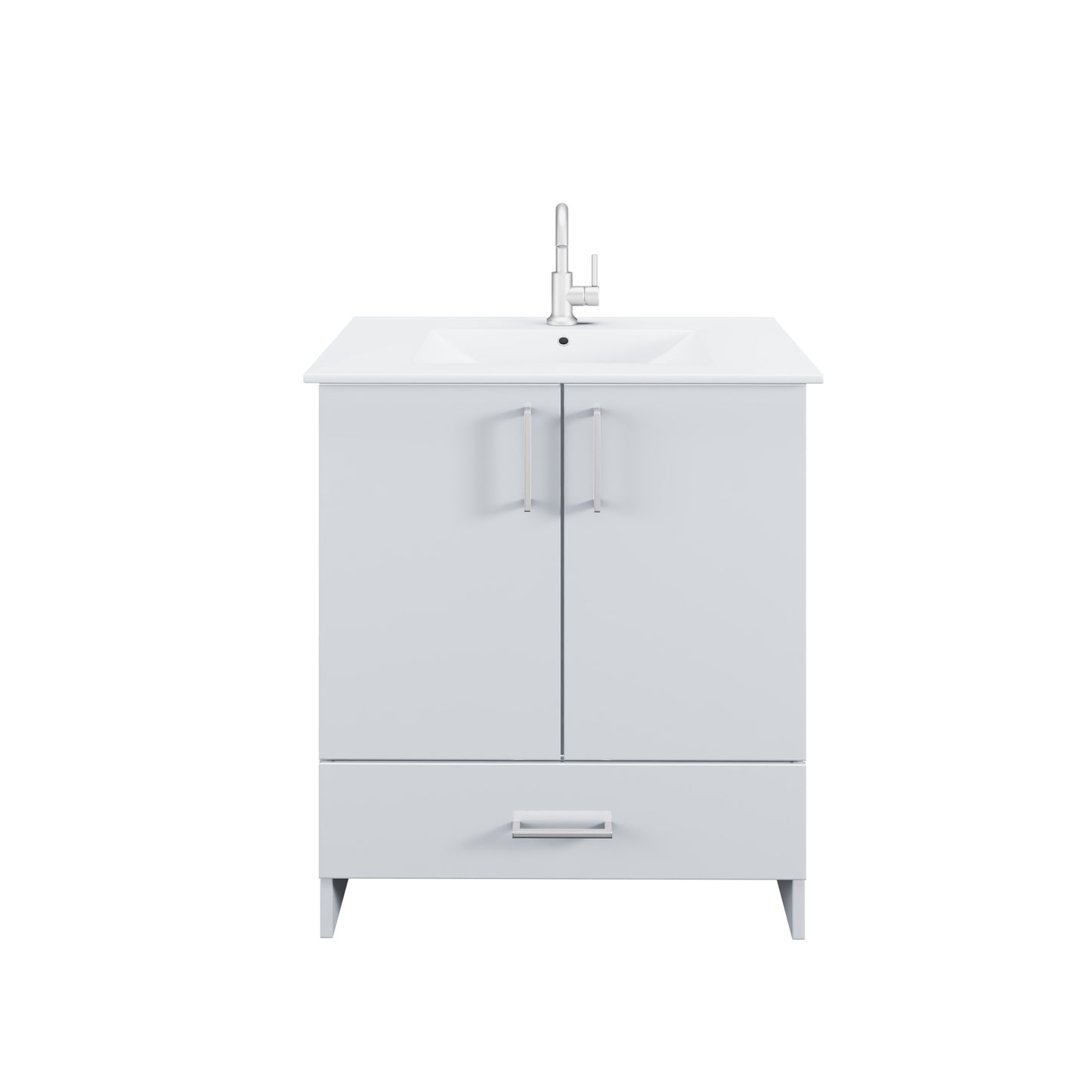 Zuma 30" Bathroom Vanity with integrated counter top