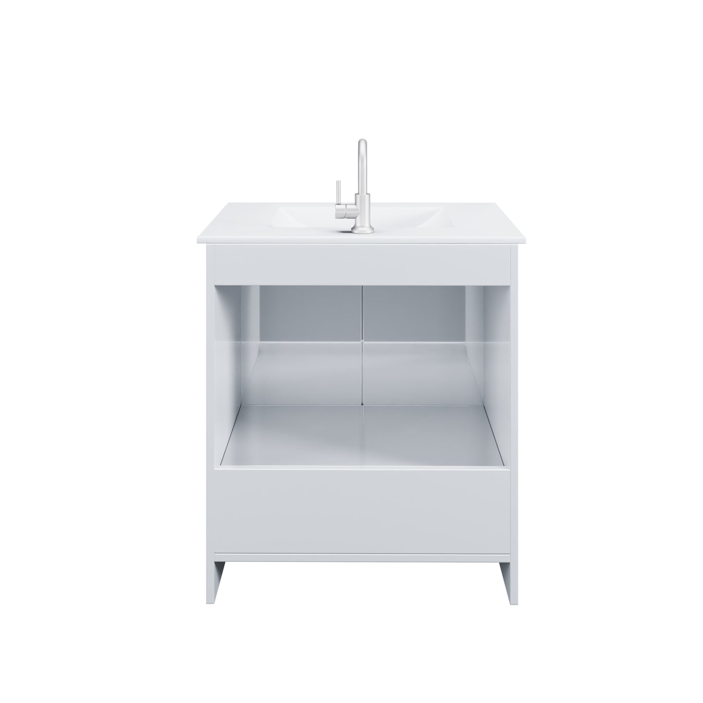 Zuma 30" Bathroom Vanity with integrated counter top