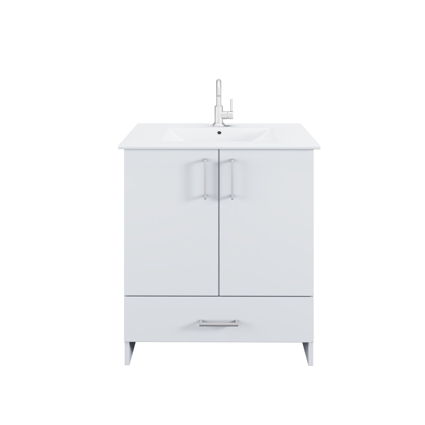 Zuma 30" Bathroom Vanity with integrated counter top