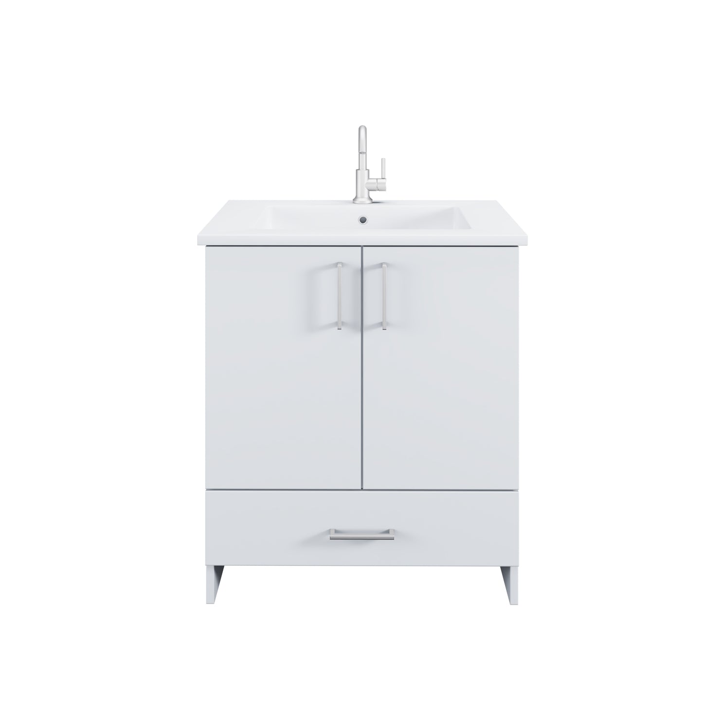 Zuma 30" Bathroom Vanity with integrated counter top