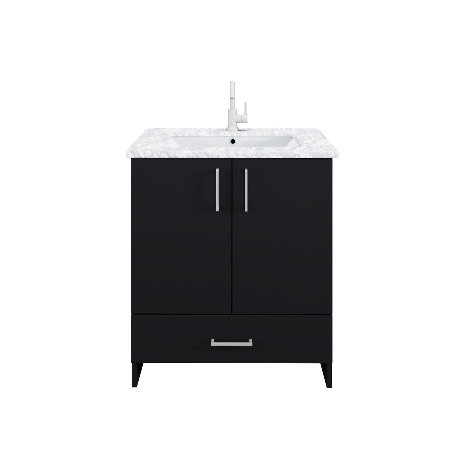 Zuma 30" Bathroom Vanity with integrated counter top
