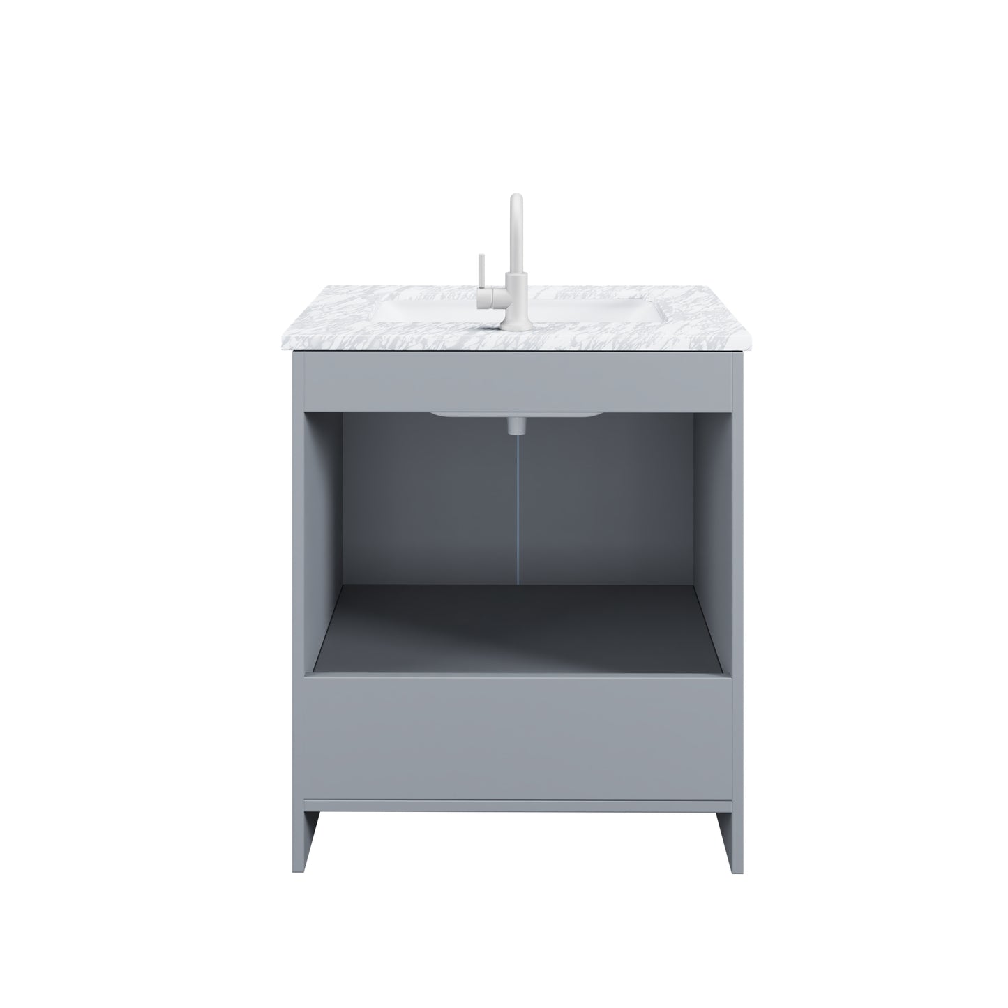 Zuma 30" Bathroom Vanity with integrated counter top