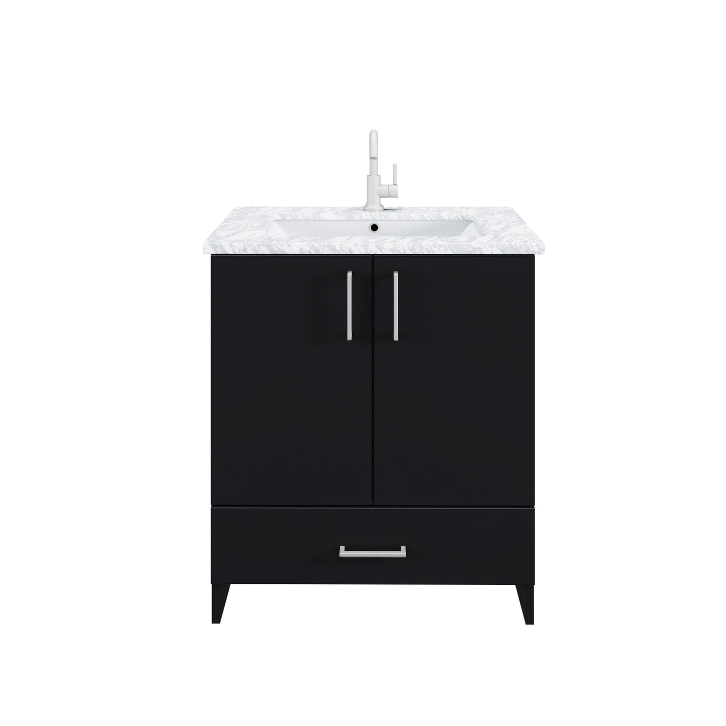 Zuma 30" Bathroom Vanity with integrated counter top