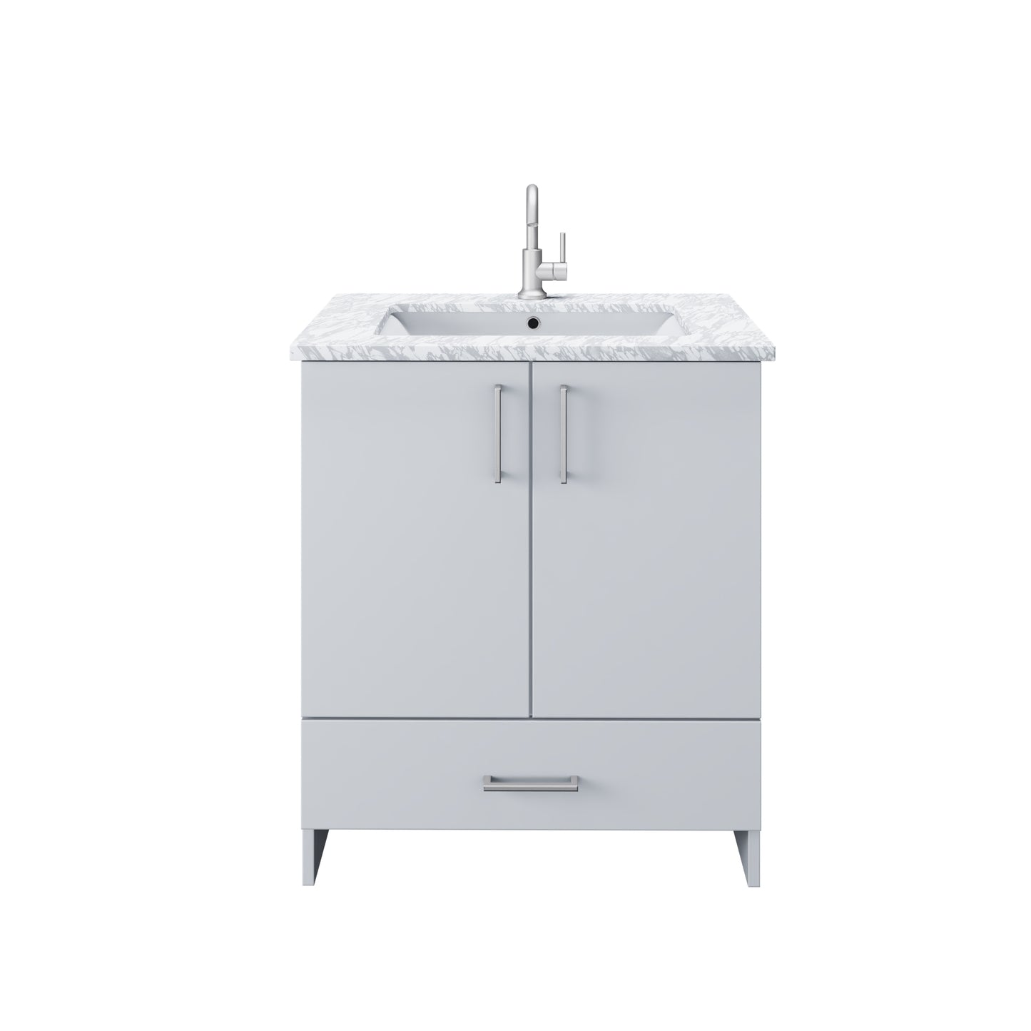 Zuma 30" Bathroom Vanity with integrated counter top