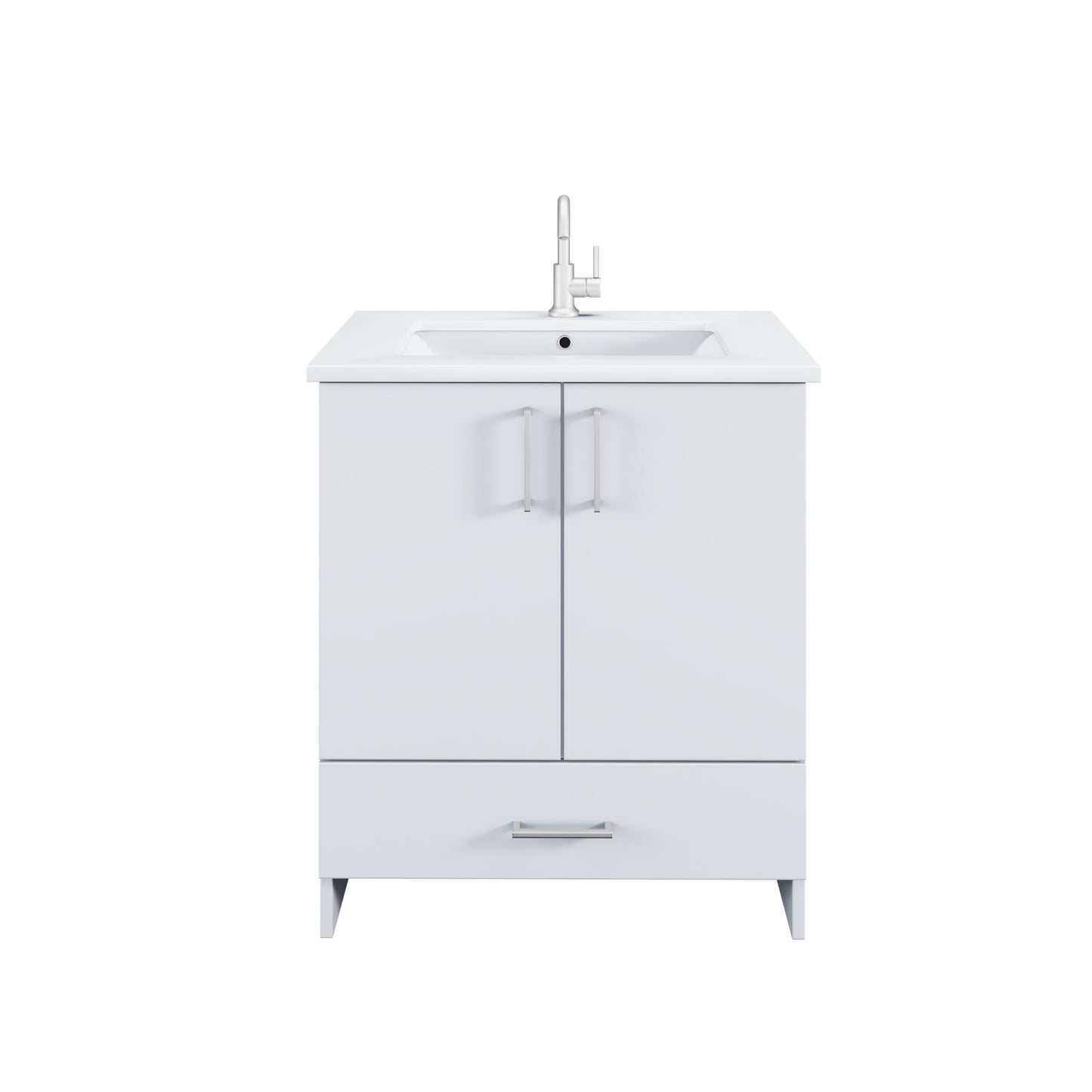 Zuma 30" Bathroom Vanity with integrated counter top
