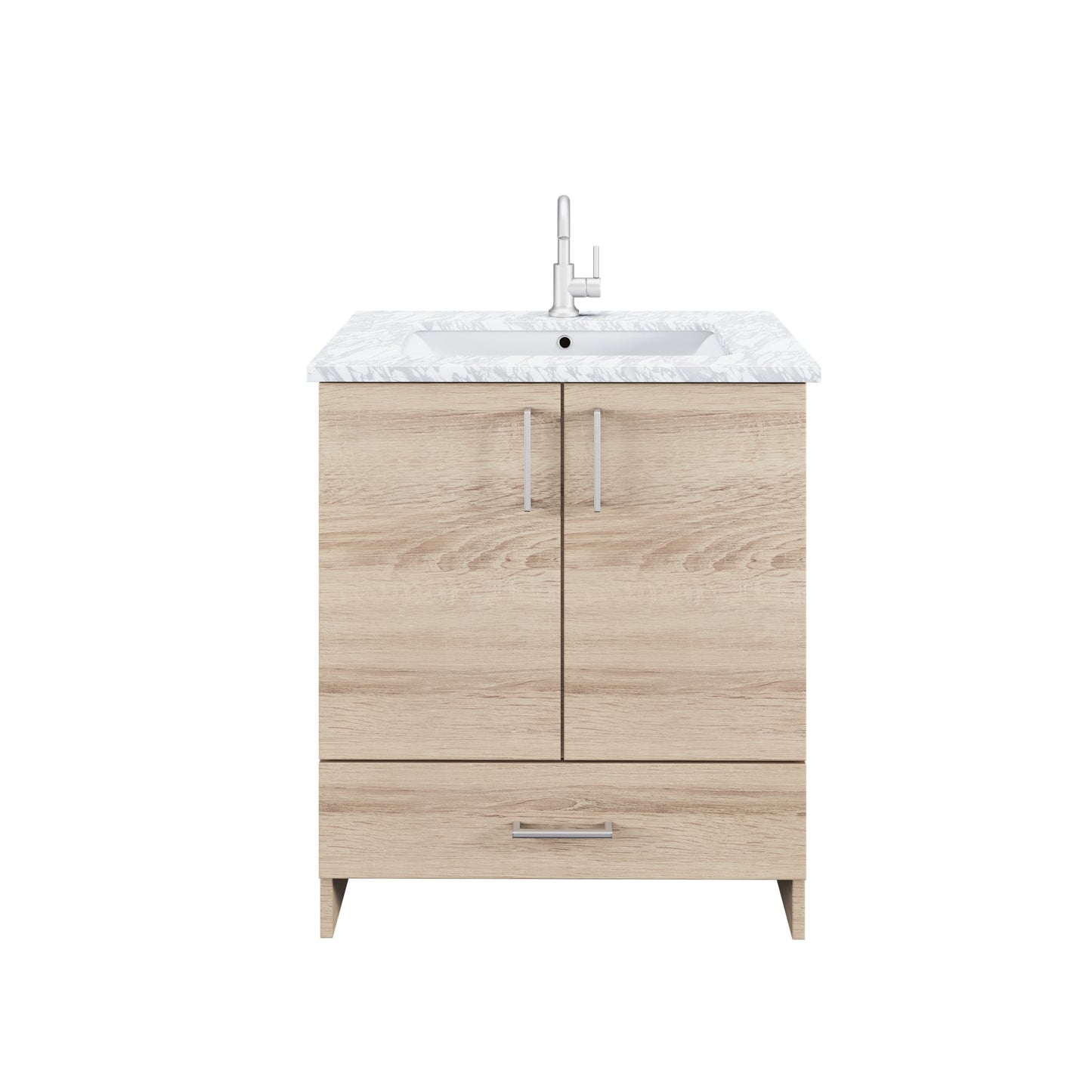 Zuma 30" Bathroom Vanity with integrated counter top