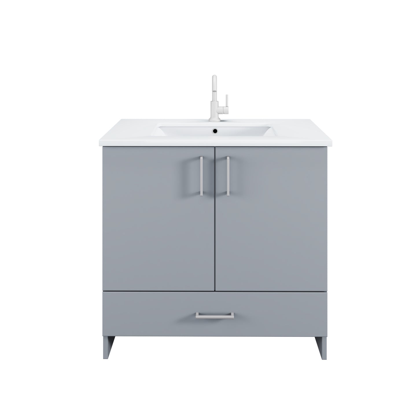 Zuma 30" Bathroom Vanity with integrated counter top