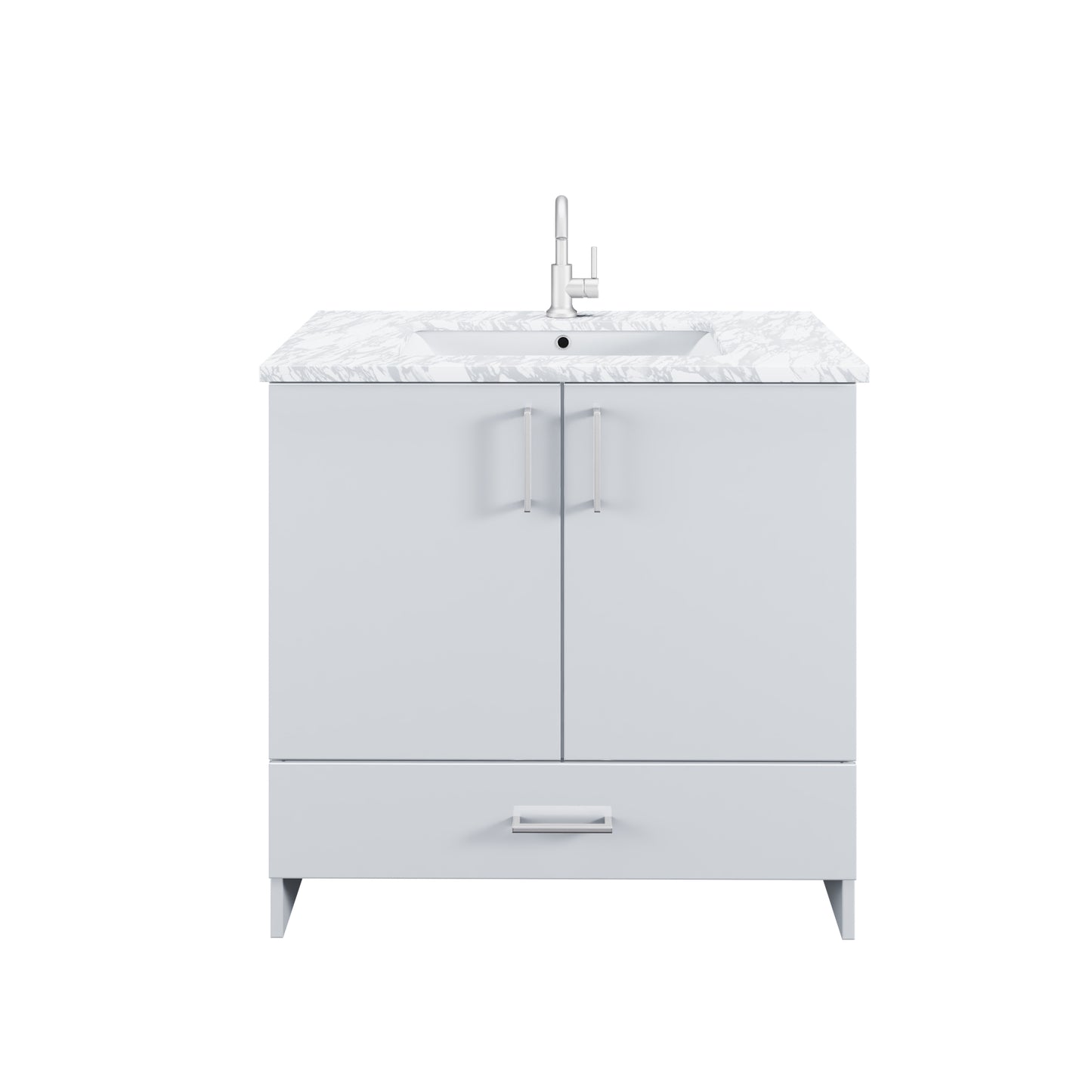 Zuma 30" Bathroom Vanity with integrated counter top