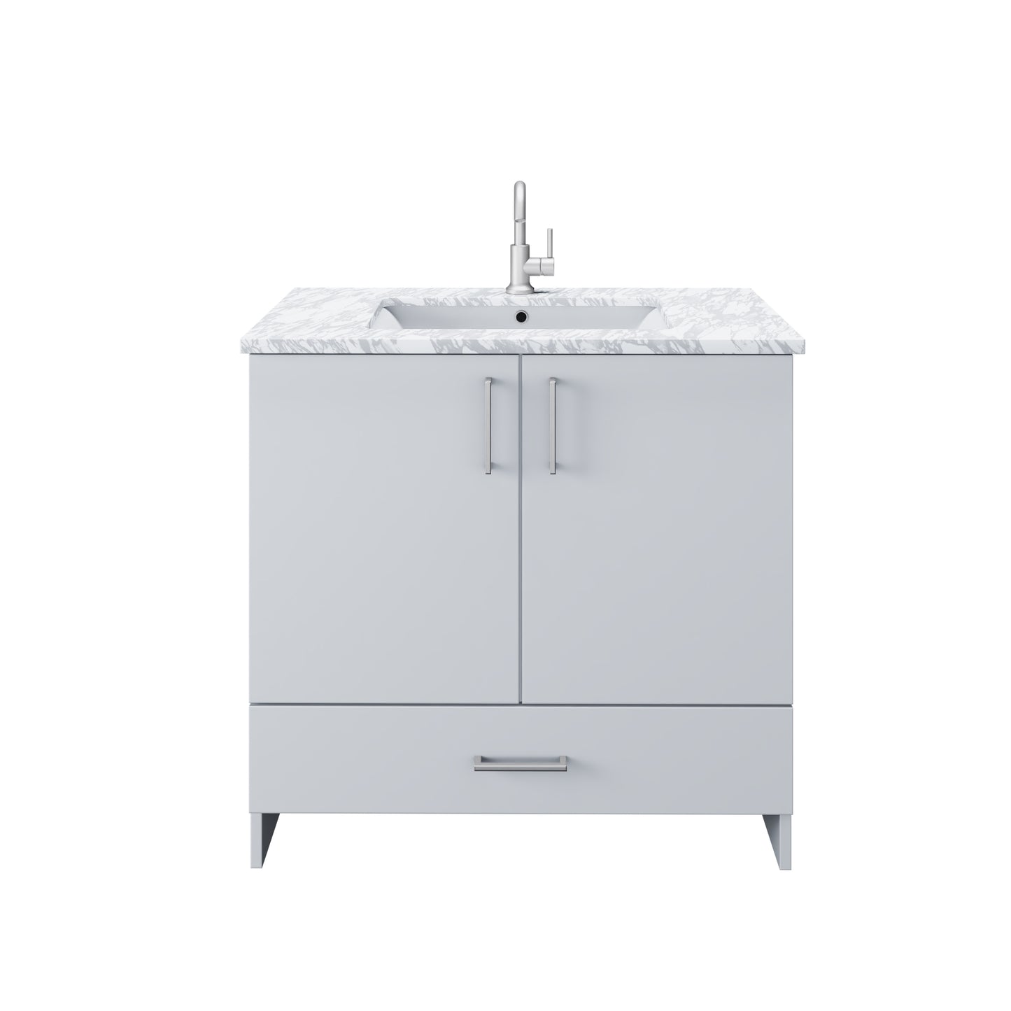 Zuma 36" Bathroom Vanity with integrated counter top