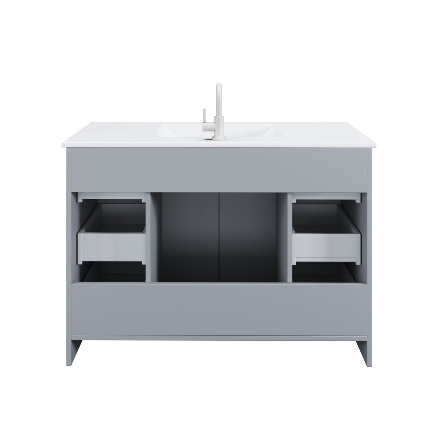 Zuma 48" Bathroom Vanity with integrated counter top