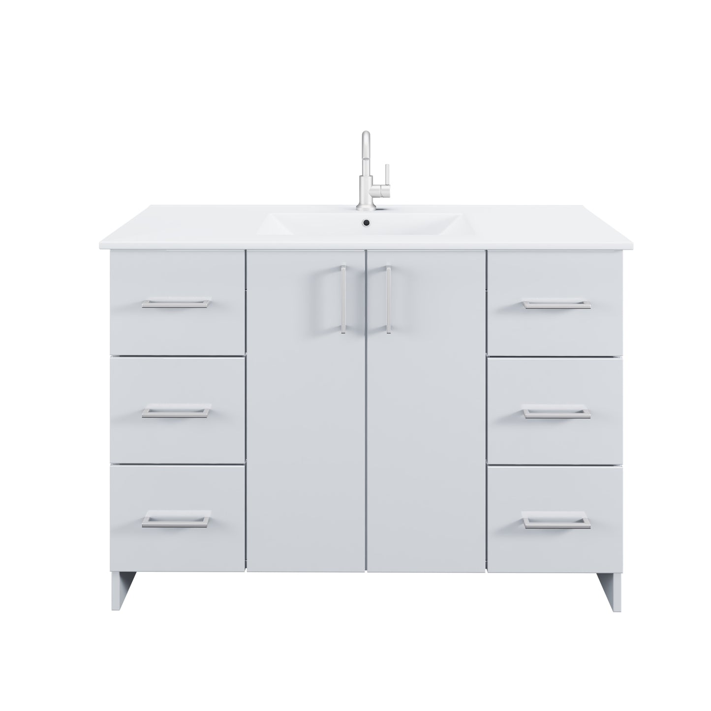Zuma 48" Bathroom Vanity with integrated counter top